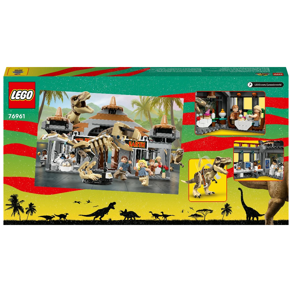 Конструктор LEGO Jurassic World Центр відвідувачів: Атака тиранозавра й раптора 693 деталі (76961) - зображення 10