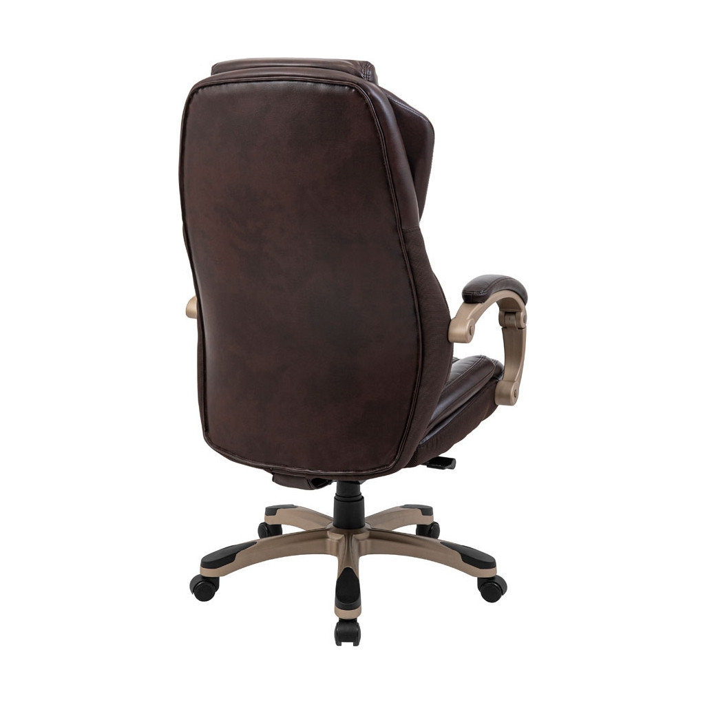 Офісне крісло Richman Преміо Пластик Річ Synchro Шкіра Спліт Темно-коричнева (R00000042322) - зображення 5