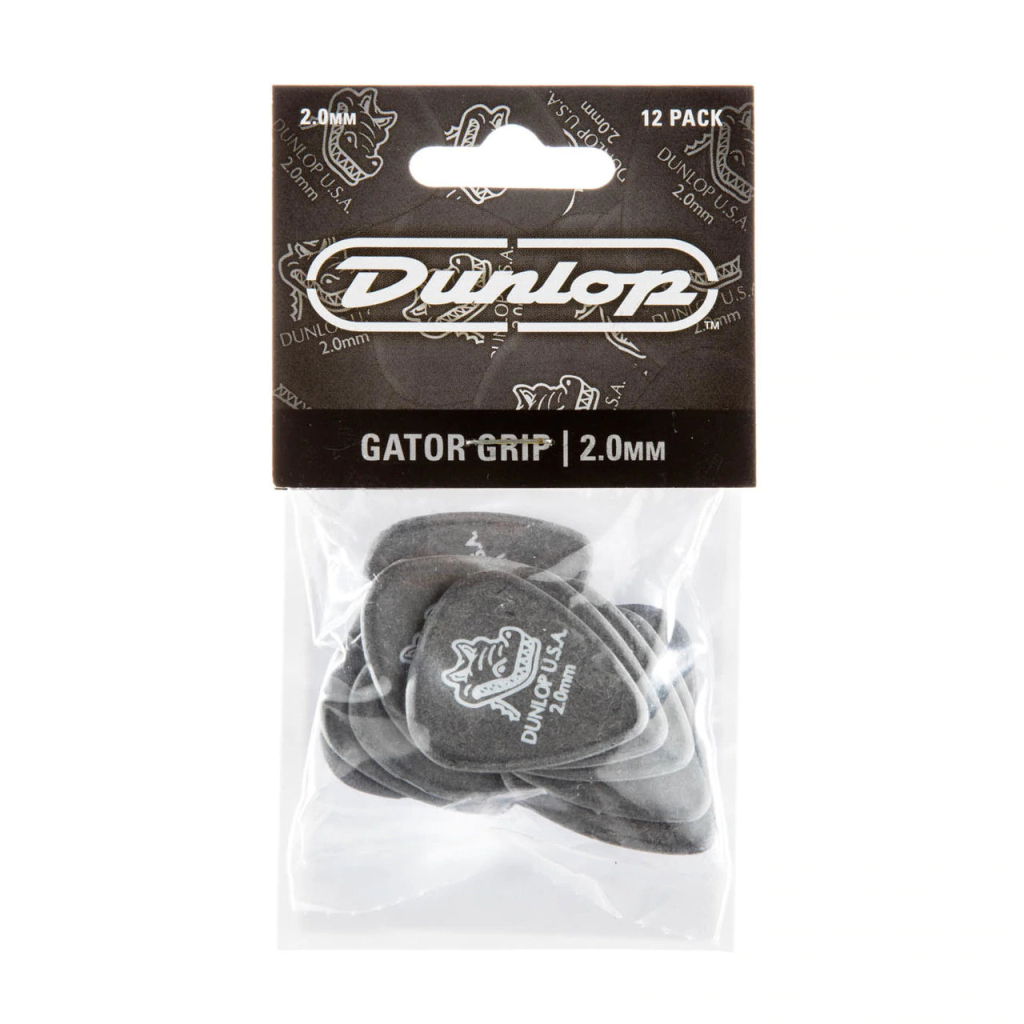 Медіатор Jim Dunlop Gator Grip Pick 2.0mm 12 шт. (417P2.0) - зображення 3