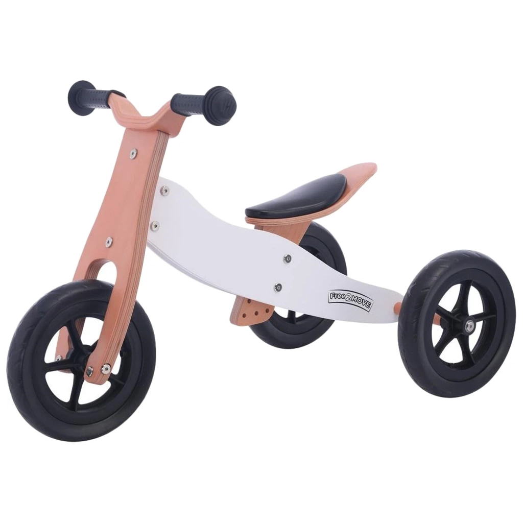 Біговел FreeON Free2Move 2 в 1 коричнево - білий (42868) - зображення 1