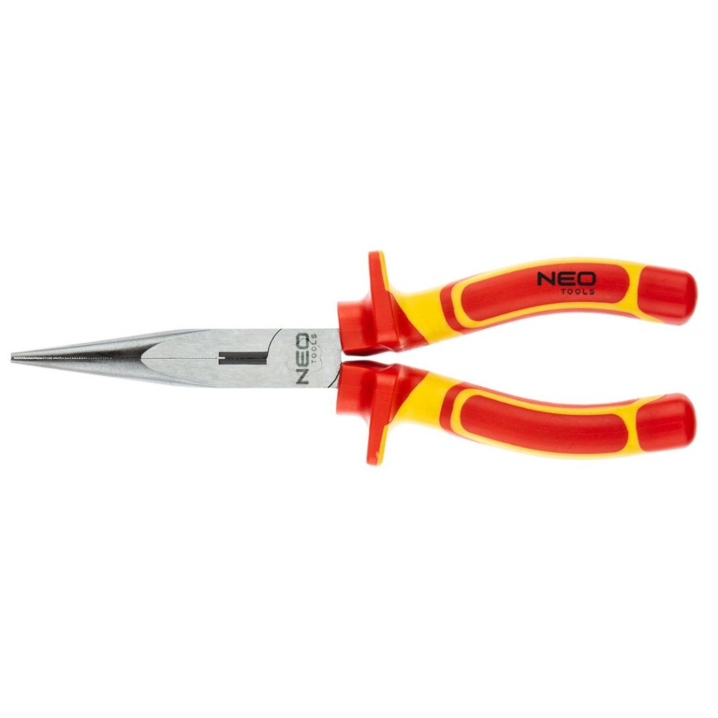 Плоскогубці Neo Tools подовжені, 200 мм, 1000 в, поліровані (01-225) - зображення 1