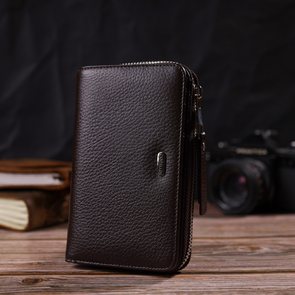 Портмоне Canpellini З натуральної шкіри Коричневе (21910) - зображення 8