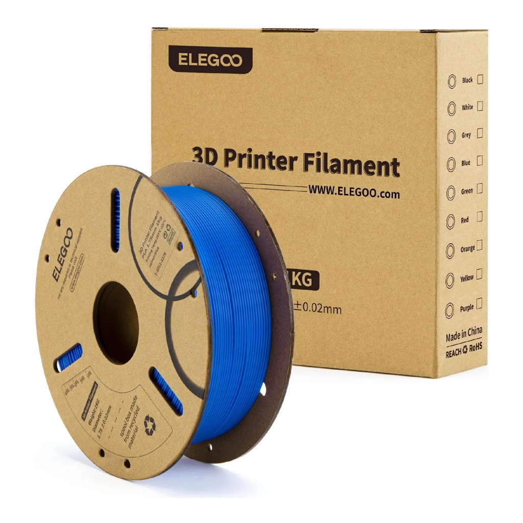 Пластик для 3D-принтера ELEGOO PLA 1кг, 1.75мм, blue dark (50.203.0068) - зображення 2
