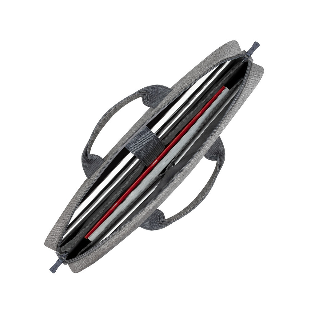 Сумка для ноутбука RivaCase 15.6" 7532 Prater, grey/dark blue anti-theft (7532Grey/DarkBlue) - зображення 6