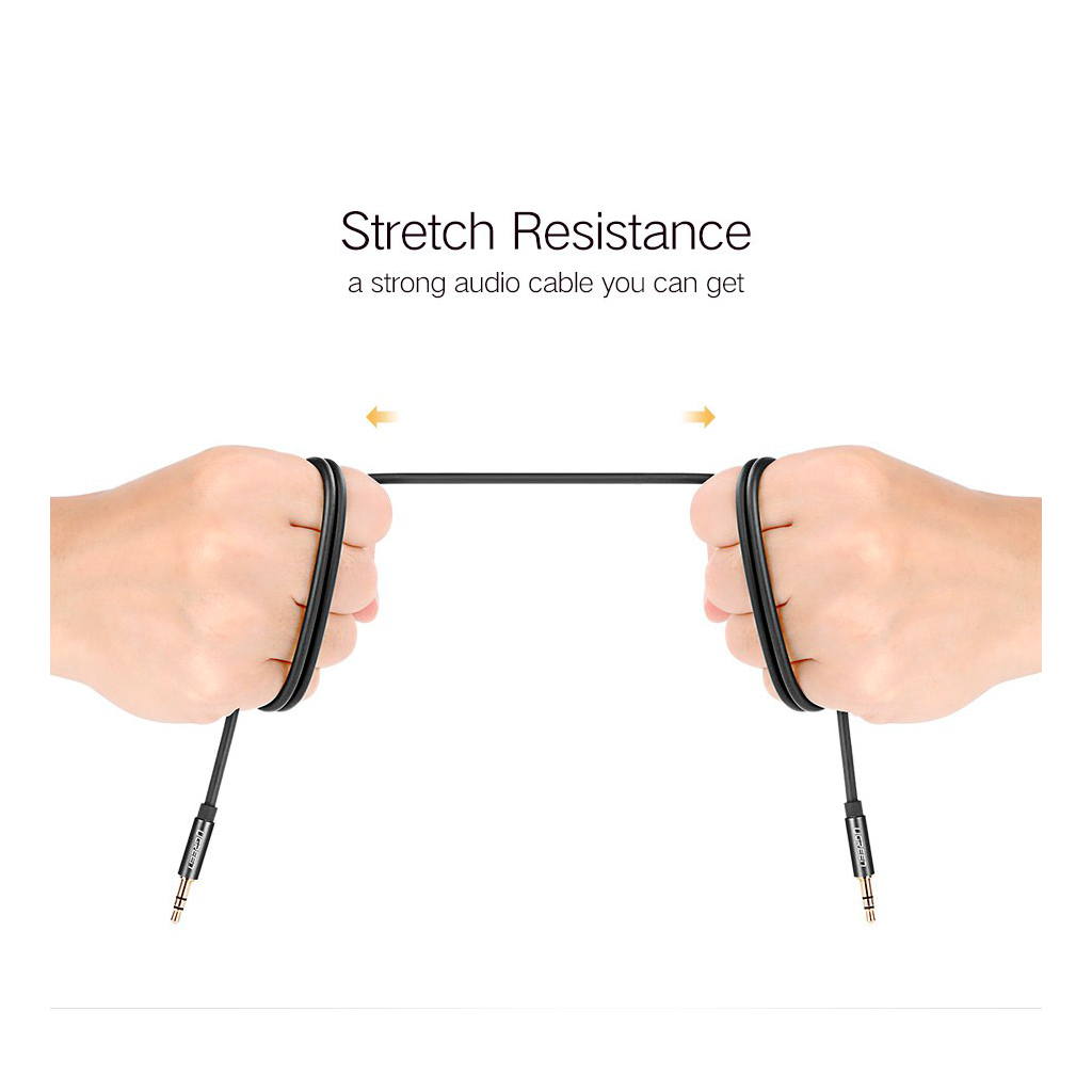 Кабель мультимедійний 3.5mm M to 3.5mm M 0.5m AV119 black Ugreen (10732) - picture 10