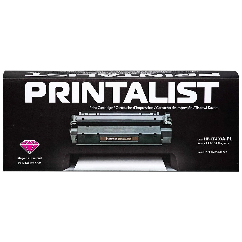 Картридж Printalist HP LJ M252/M277 CF403A Magenta (HP-CF403A-PL) - зображення 1