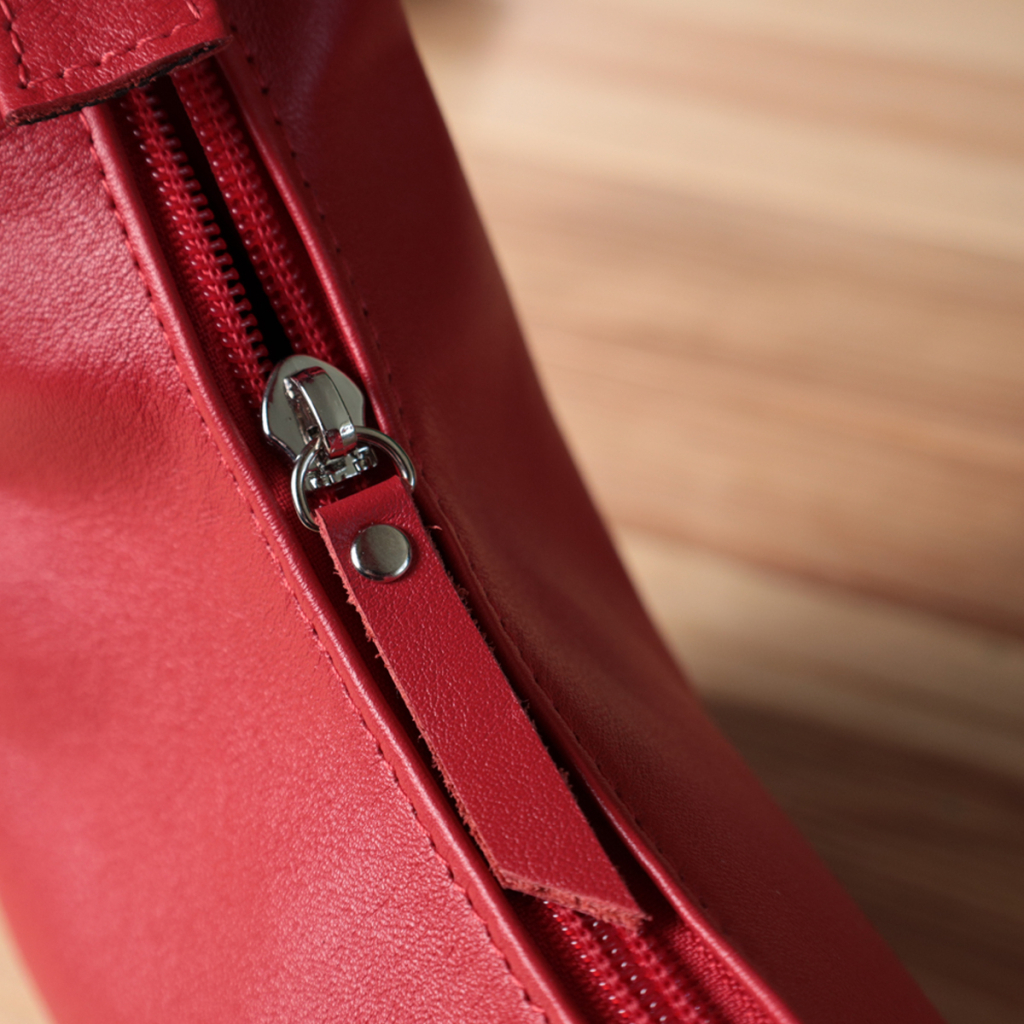 Сумка Shvigel З натуральної шкіри Червона (22832) - зображення 11