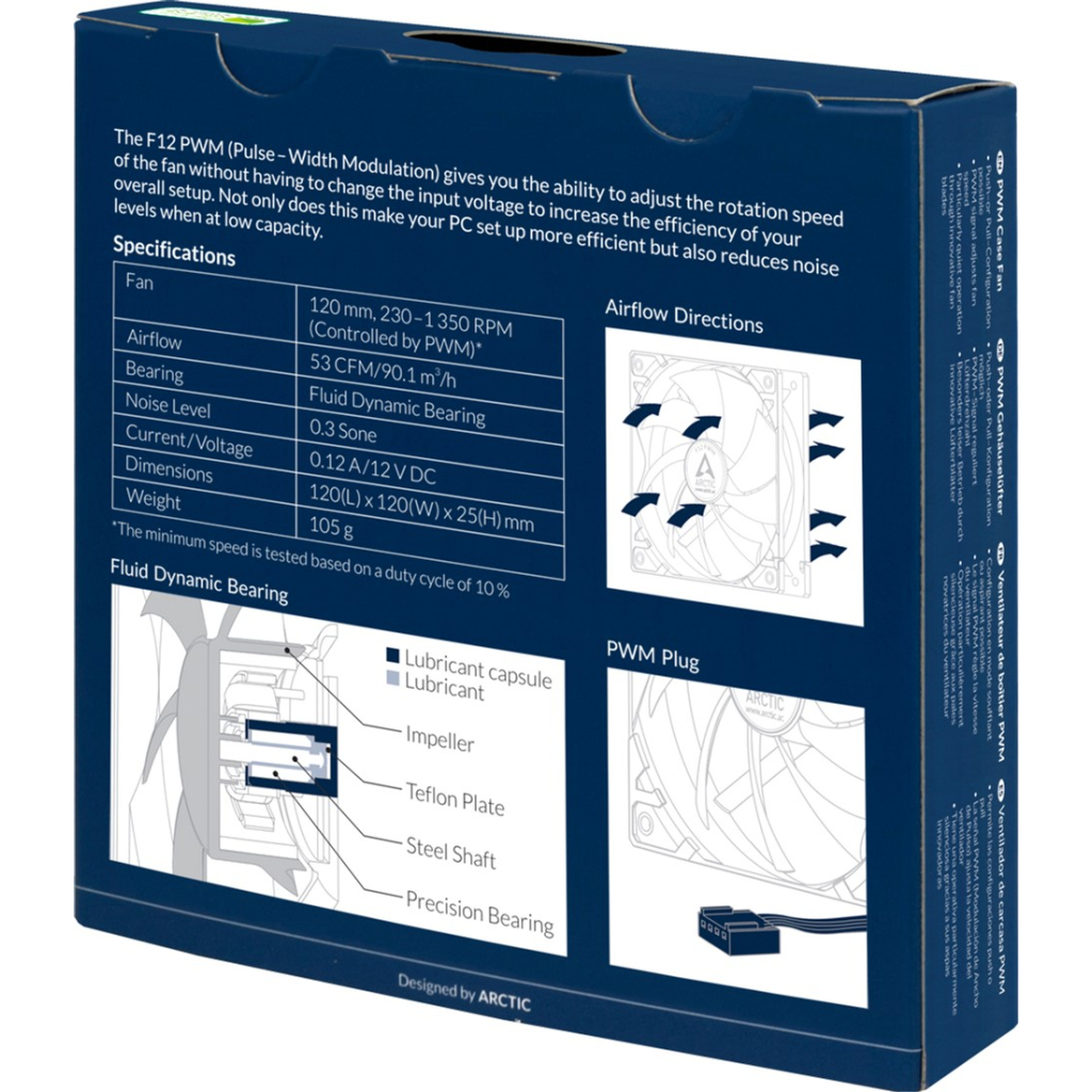 Кулер до корпусу Arctic F12 PWM (ACFAN00203A) - зображення 5