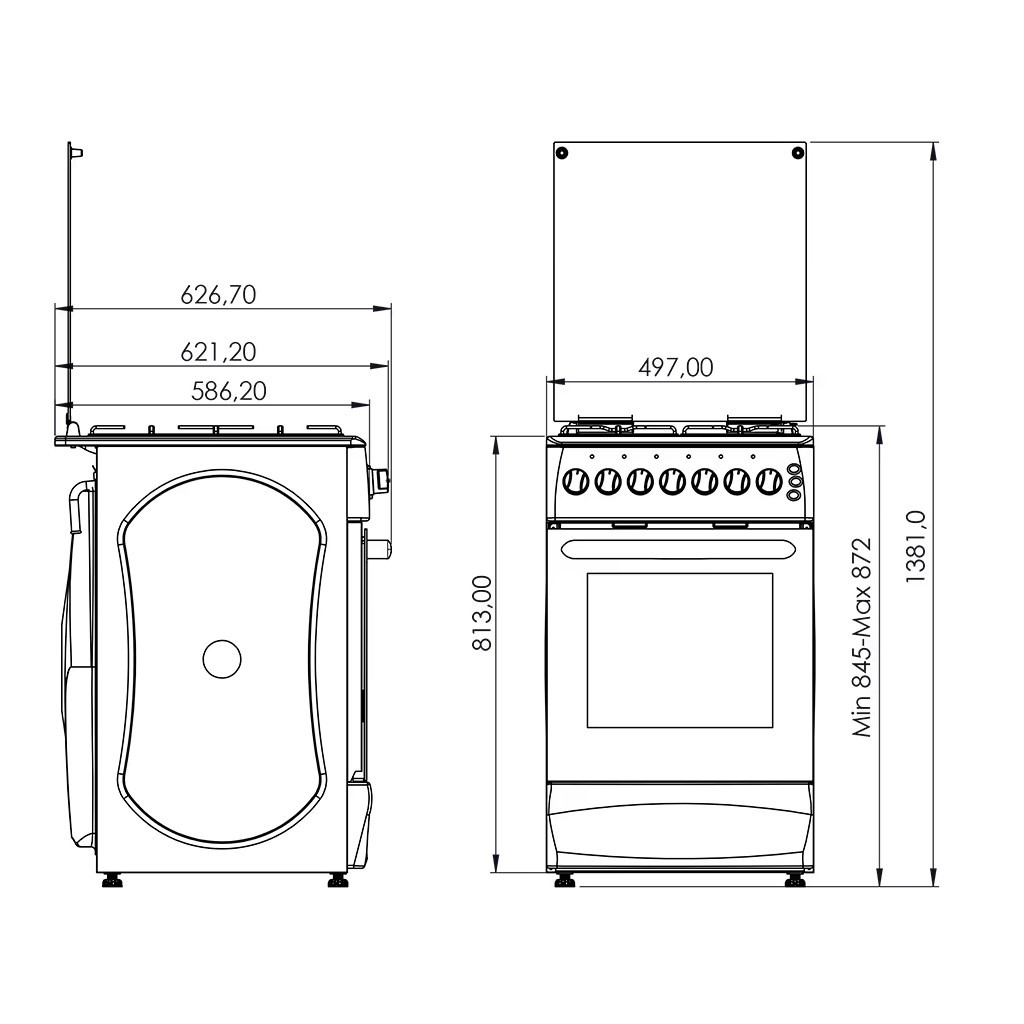 Плита Grunhelm G4FG5612W - зображення 4