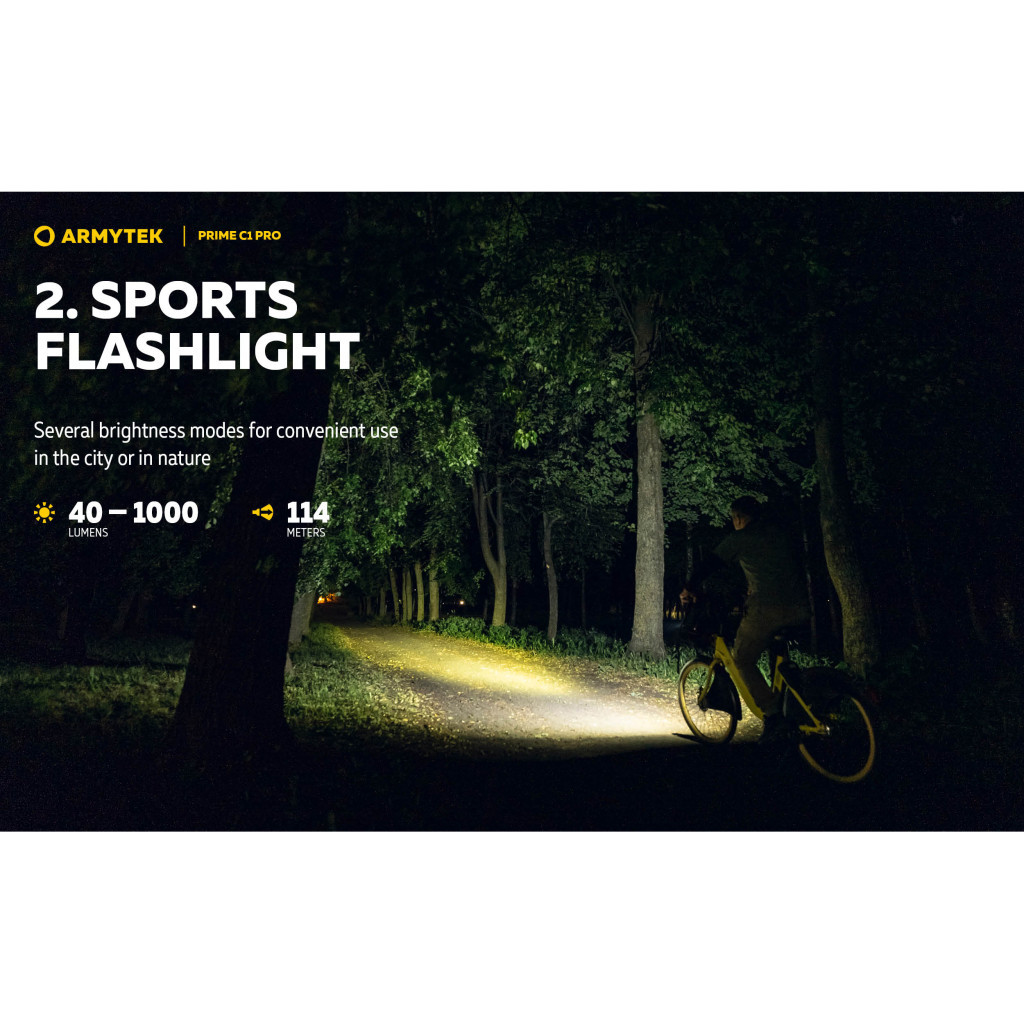 Ліхтар Armytek Prime C1 Pro Marnet USB White (F07901C) - зображення 9