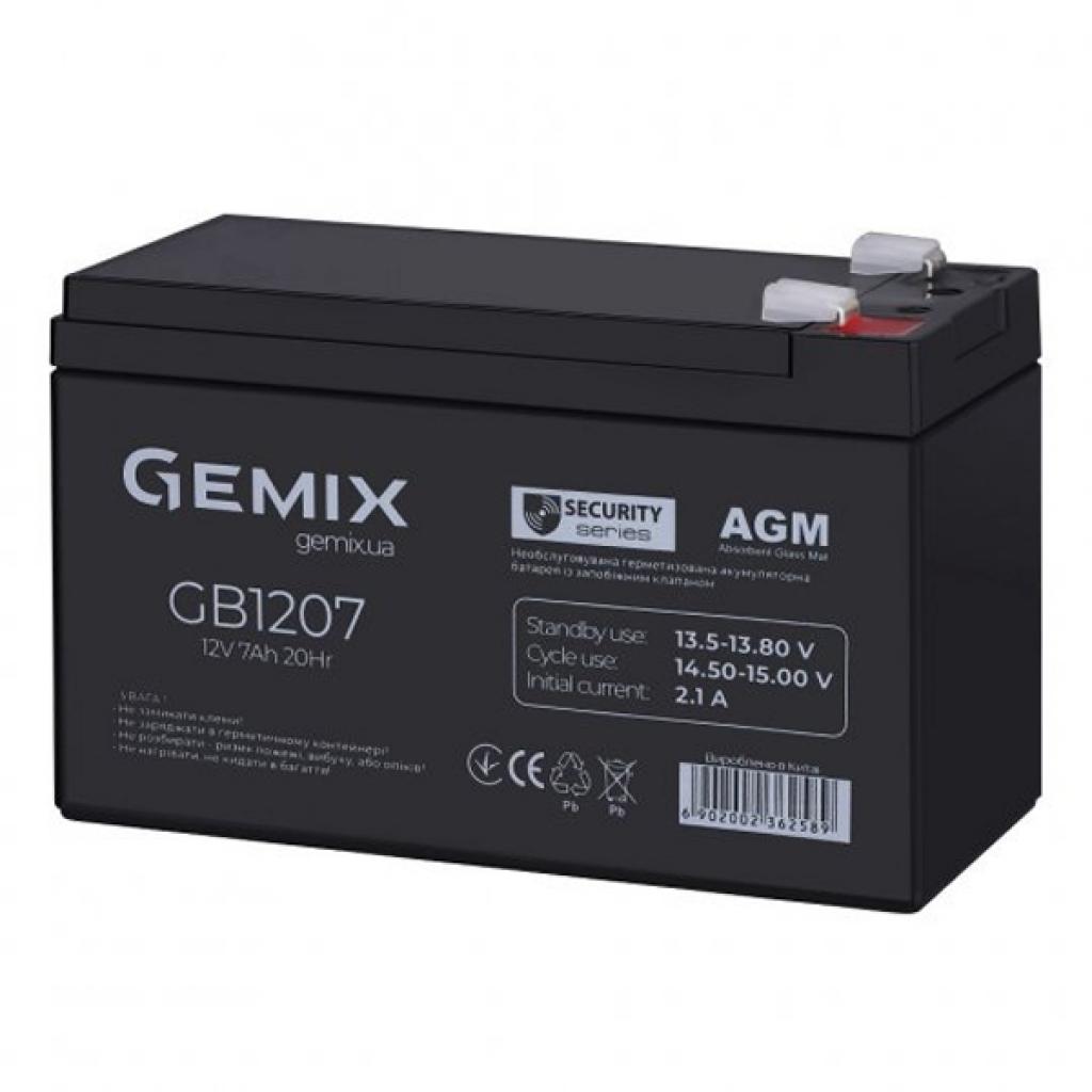 Батарея до ДБЖ Gemix GB 12В 7Ач (GB1207) - зображення 2