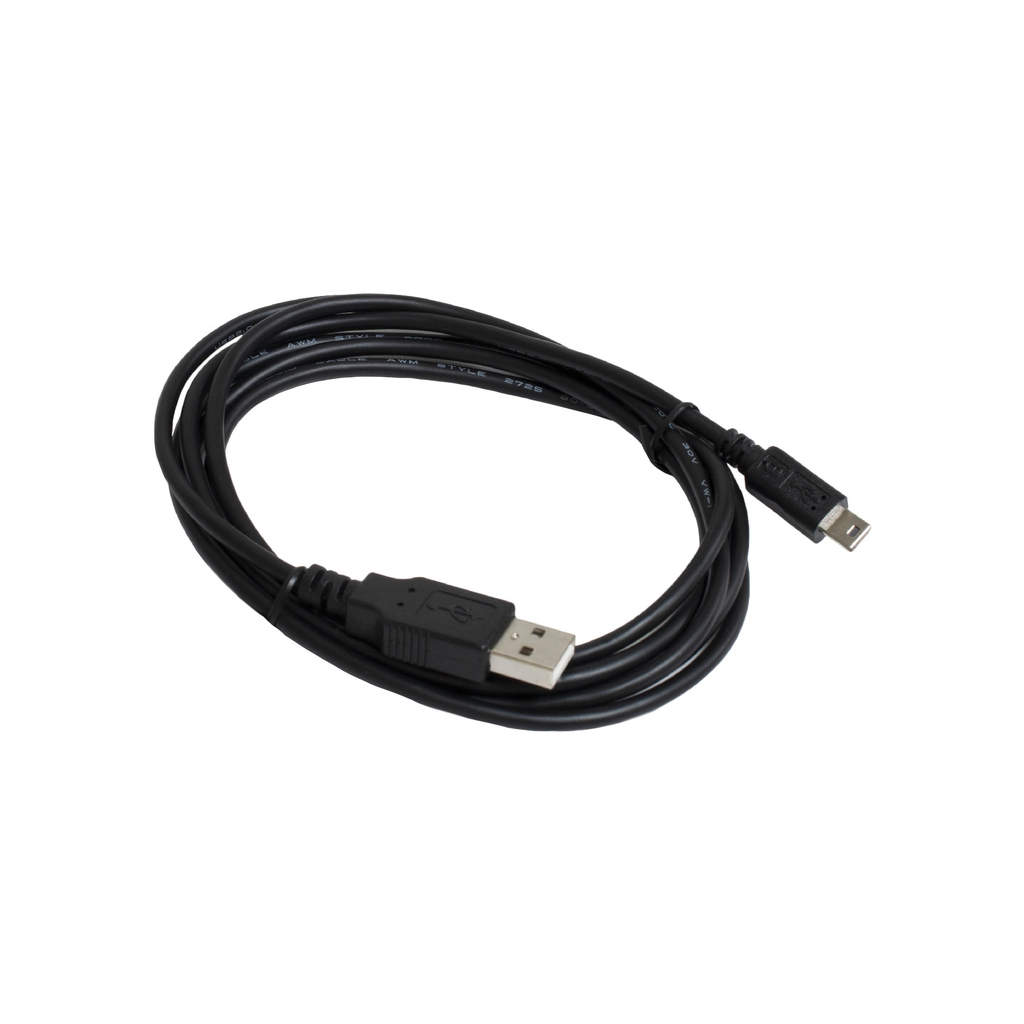 Дата кабель USB 2.0 AM to Mini 5P 1.8m black Patron (CAB-PN-USB-MINI-18) - зображення 1