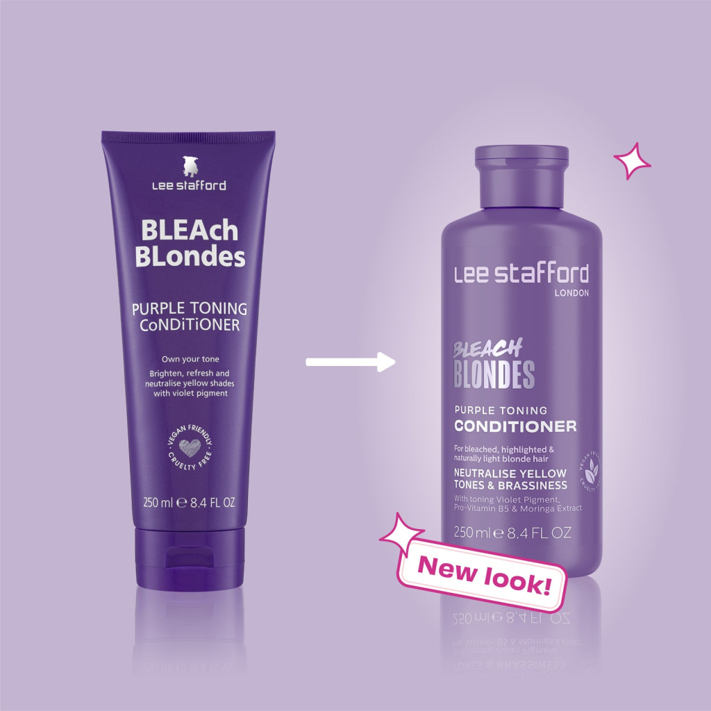 Кондиціонер для волосся Lee Stafford Bleach Blondes Purple Toning Conditioner 50 мл (5060282708372) - зображення 2
