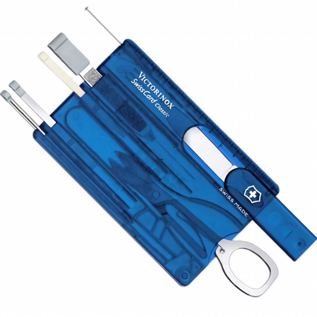 Ніж Victorinox SwissCard Transparent Blue (0.7122.T2) - зображення 2