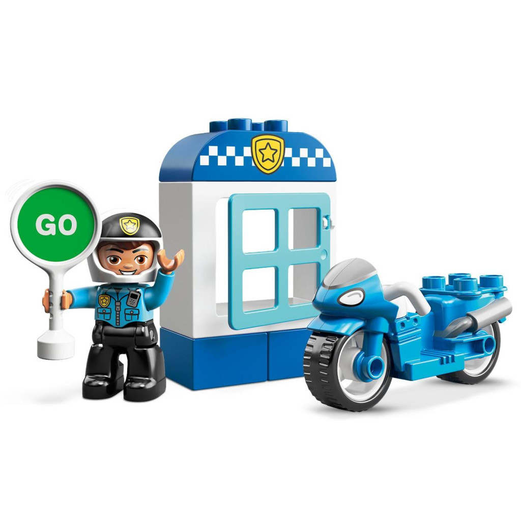 Конструктор LEGO DUPLO Поліцейський мотоцикл 8 деталей (10900) - зображення 3