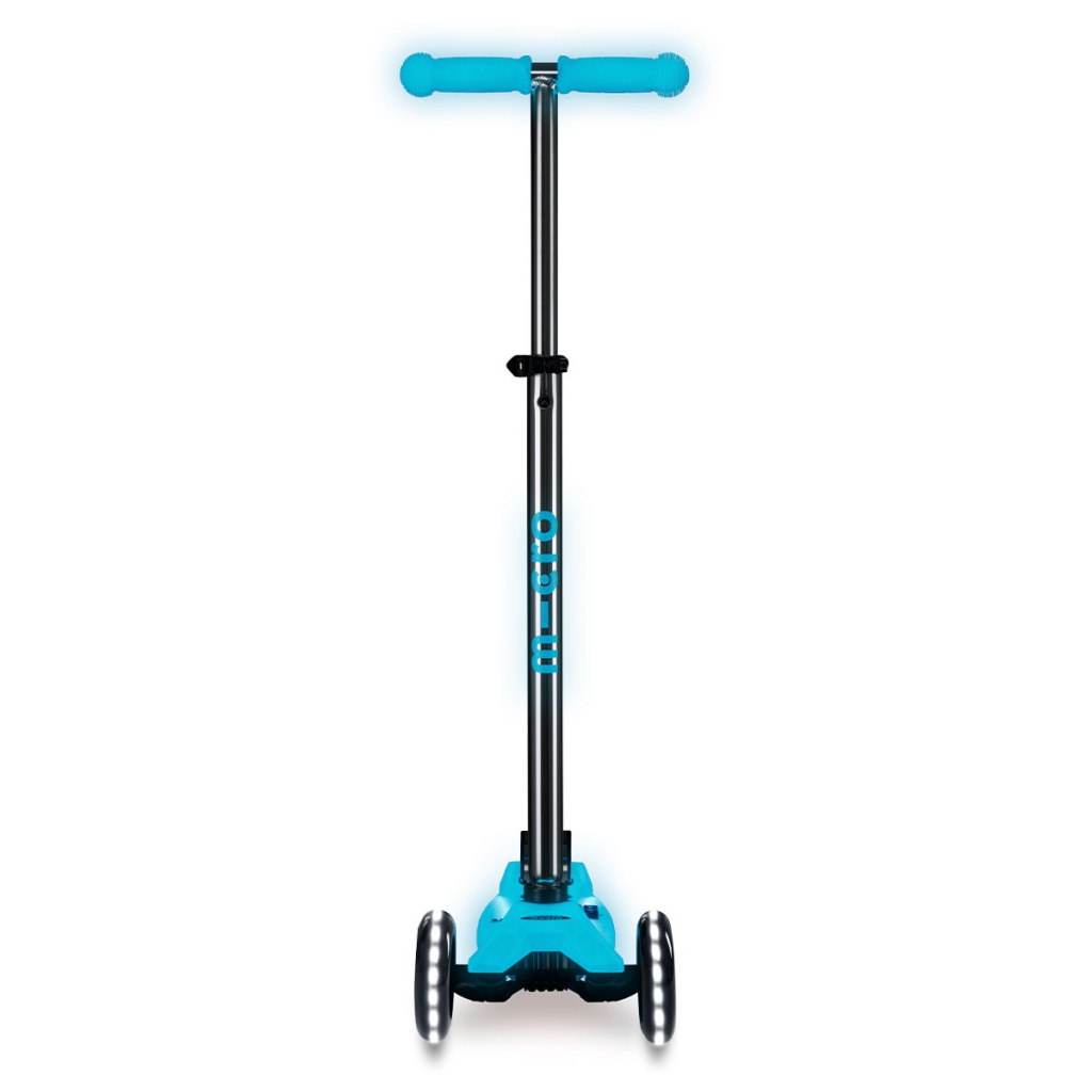 Самокат Micro Maxi Deluxe Glow LED Plus Синій кришталь (MMD377) - зображення 4