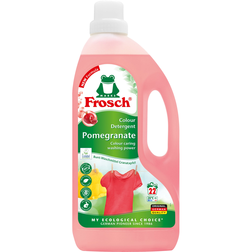 Гель для прання Frosch Гранат Для кольорової білизни 1.5 л (4009175941190/4009175963475) - зображення 2