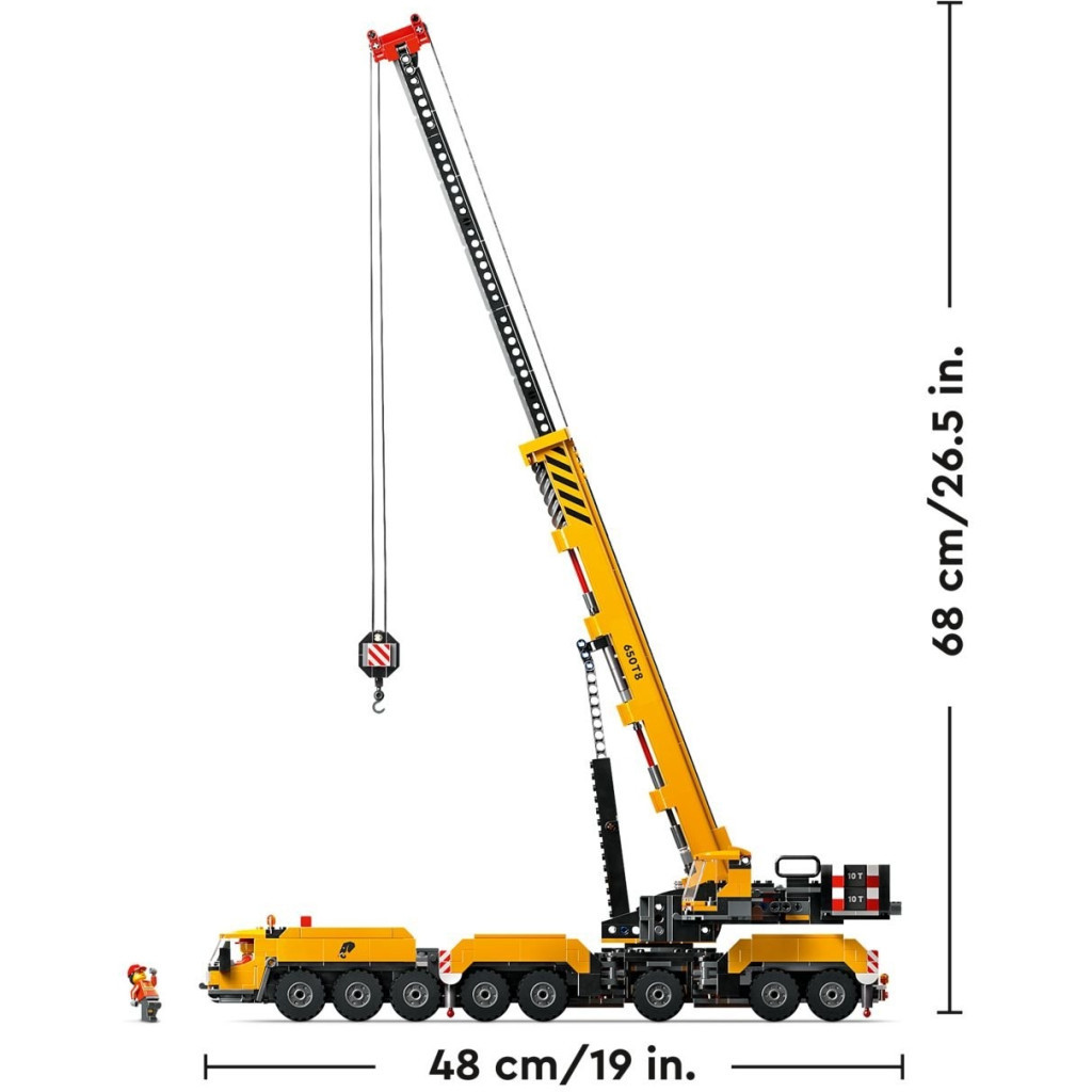 Конструктор LEGO City Жовтий пересувний будівельний кран (60409) - зображення 8