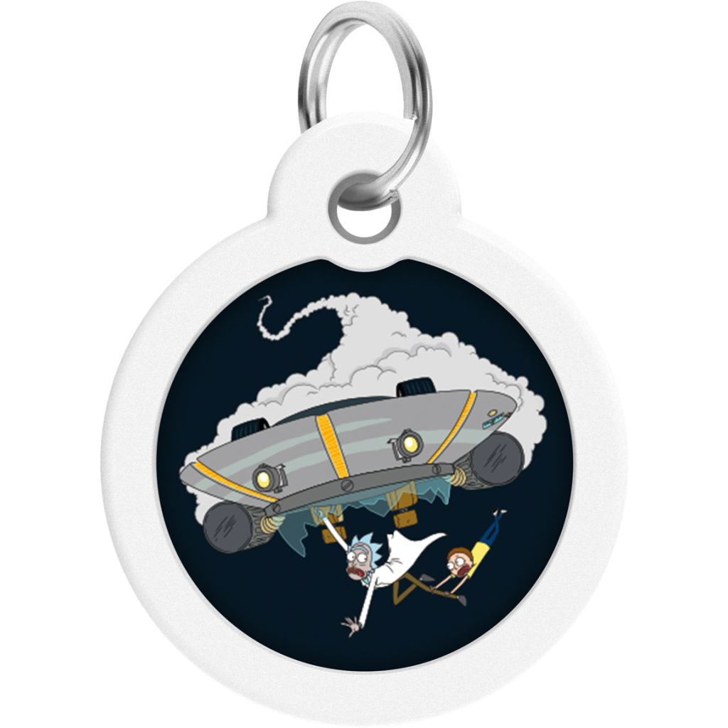 Адресник для тварин WAUDOG Smart ID з QR паспортом "Рік і Морті 1", коло 30 мм (230-0280) - зображення 2