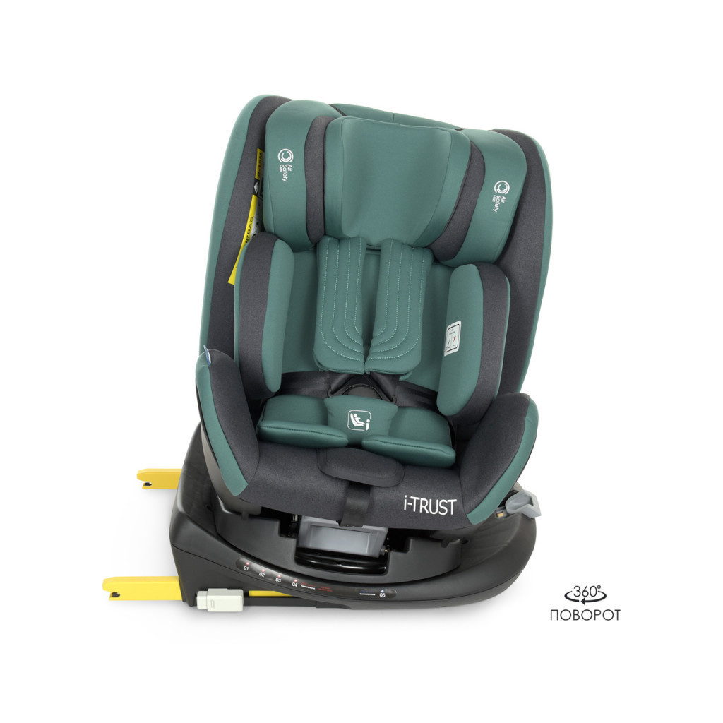 Автокрісло El Camino ME 1081-B I-Trust 360 Iso-Fix 0-36 кг hunter green - зображення 11
