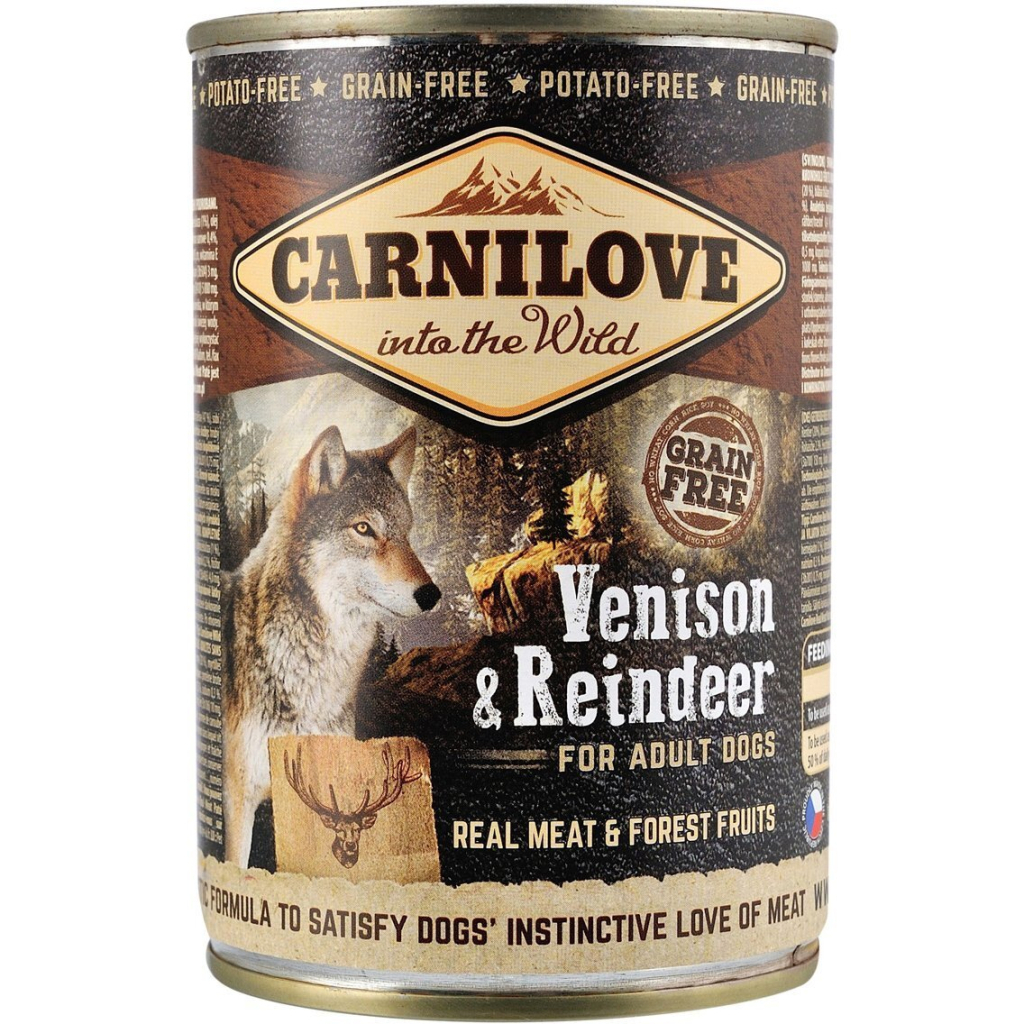 Вологий корм для собак Carnilove з північним оленем 400 г (8595602529292) - зображення 1