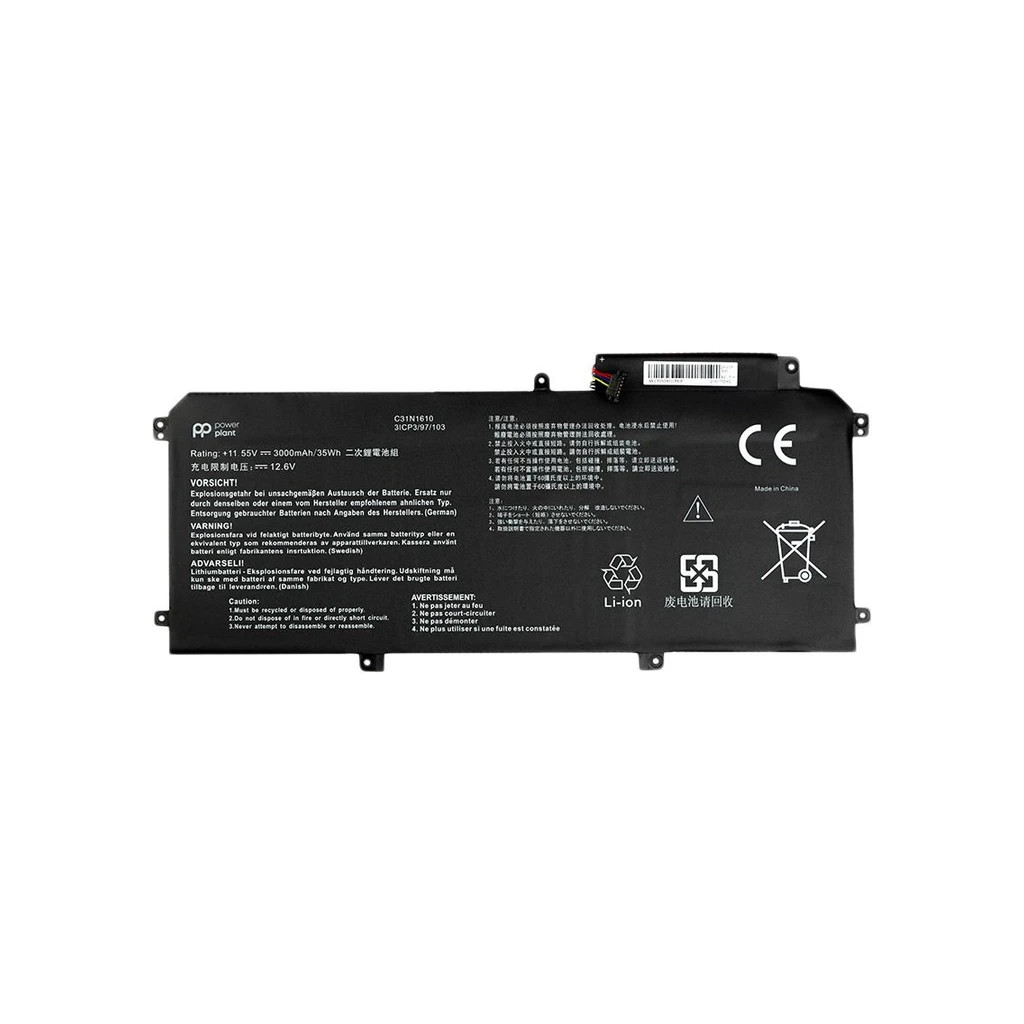 Акумулятор до ноутбука ASUS ZenBook UX330 C31N1610, 4680mAh (54Wh), 3cell, 11.55V, Li-Pol (A47881) - зображення 1