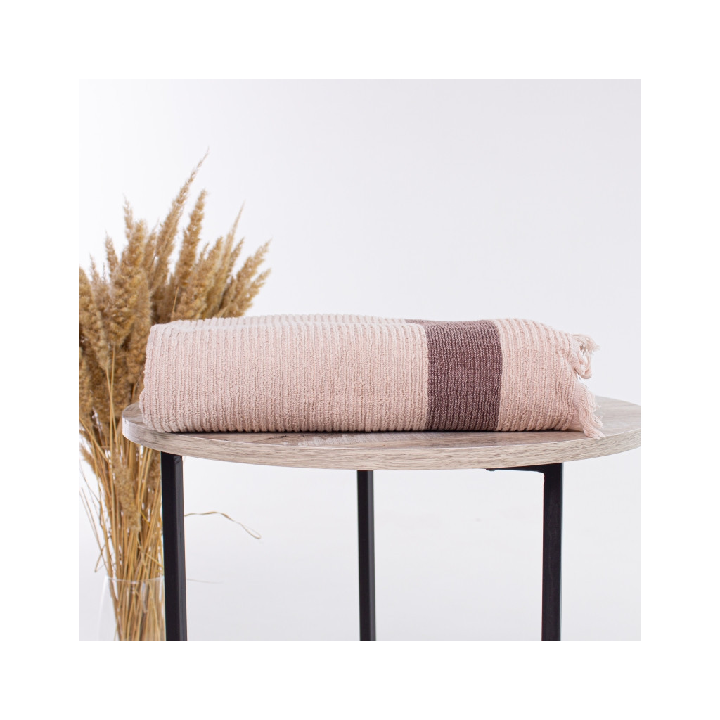 Рушник MirSon Набір лазневих 107 Elite Luxury Beige 2 шт (2200005613313) - зображення 5