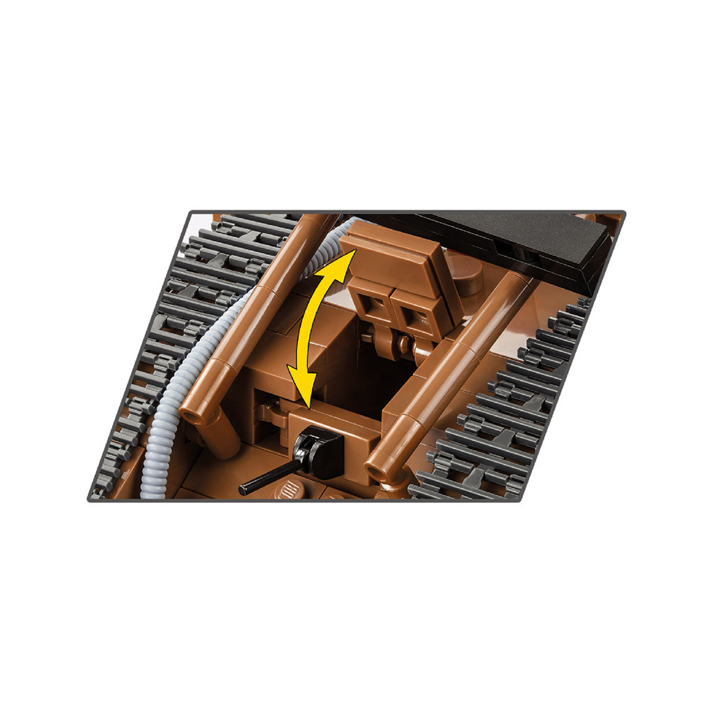 Конструктор Cobi Перша Світова Війна Танк Марк V самець, 837 деталей (COBI-2984) - зображення 6