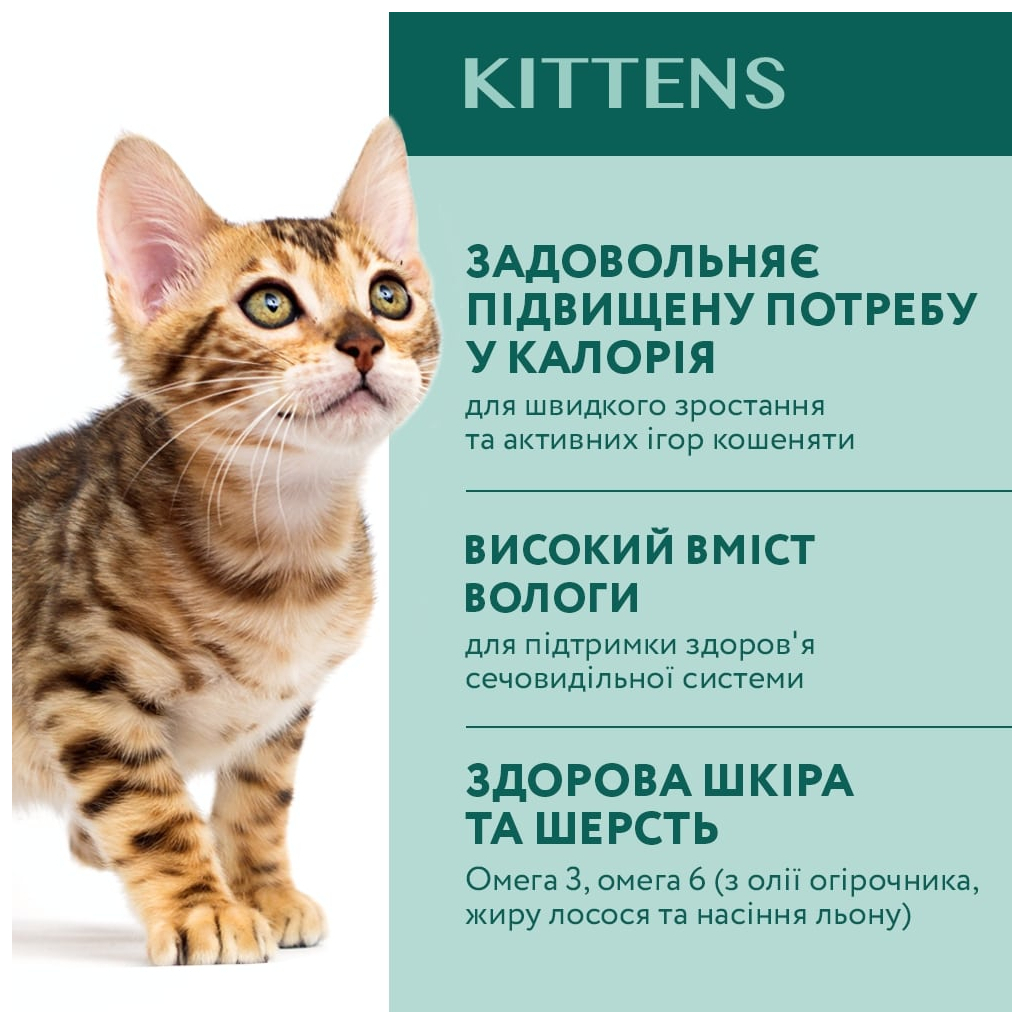 Вологий корм для кішок Optimeal для кошенят зі смаком курки 85 г (4820083905452) - зображення 3