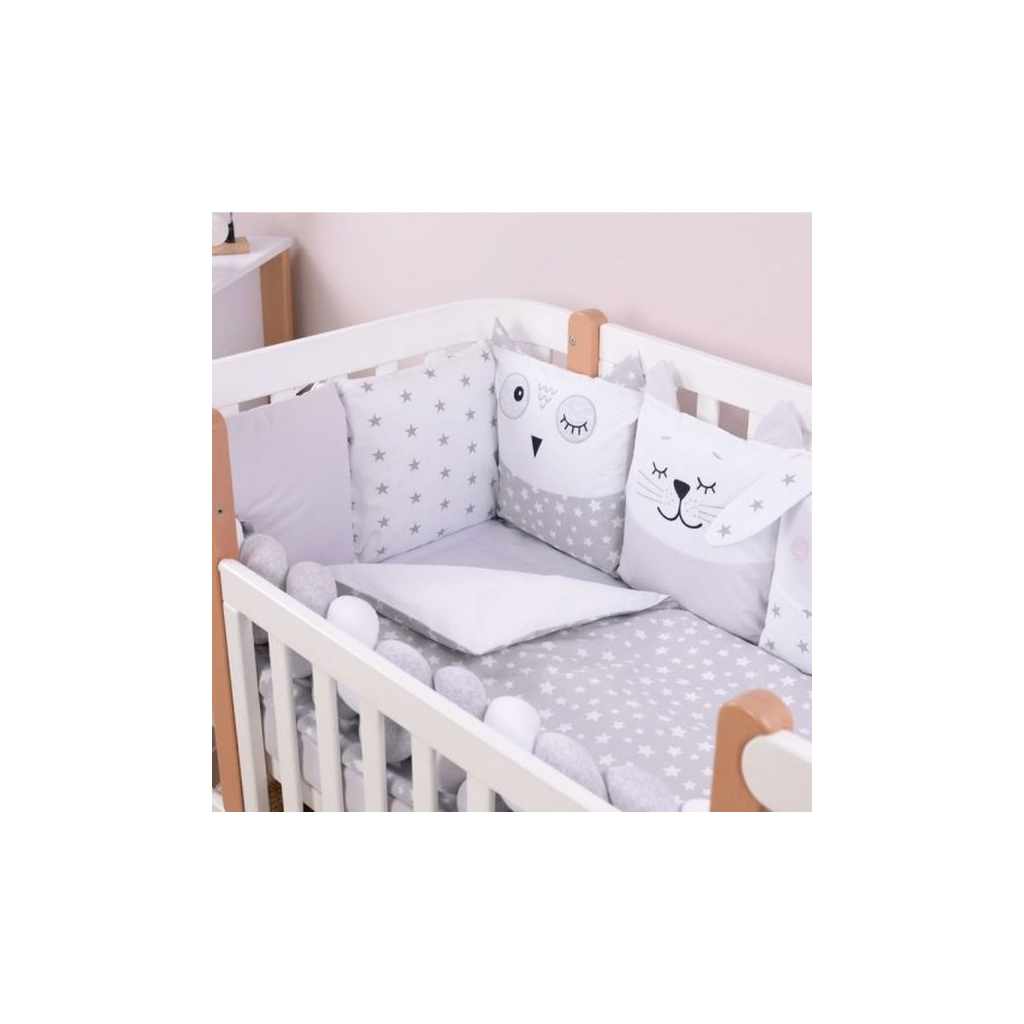 Дитячий постільний набір Верес Smiling animals white-gray new (216.07.110*90) - зображення 2