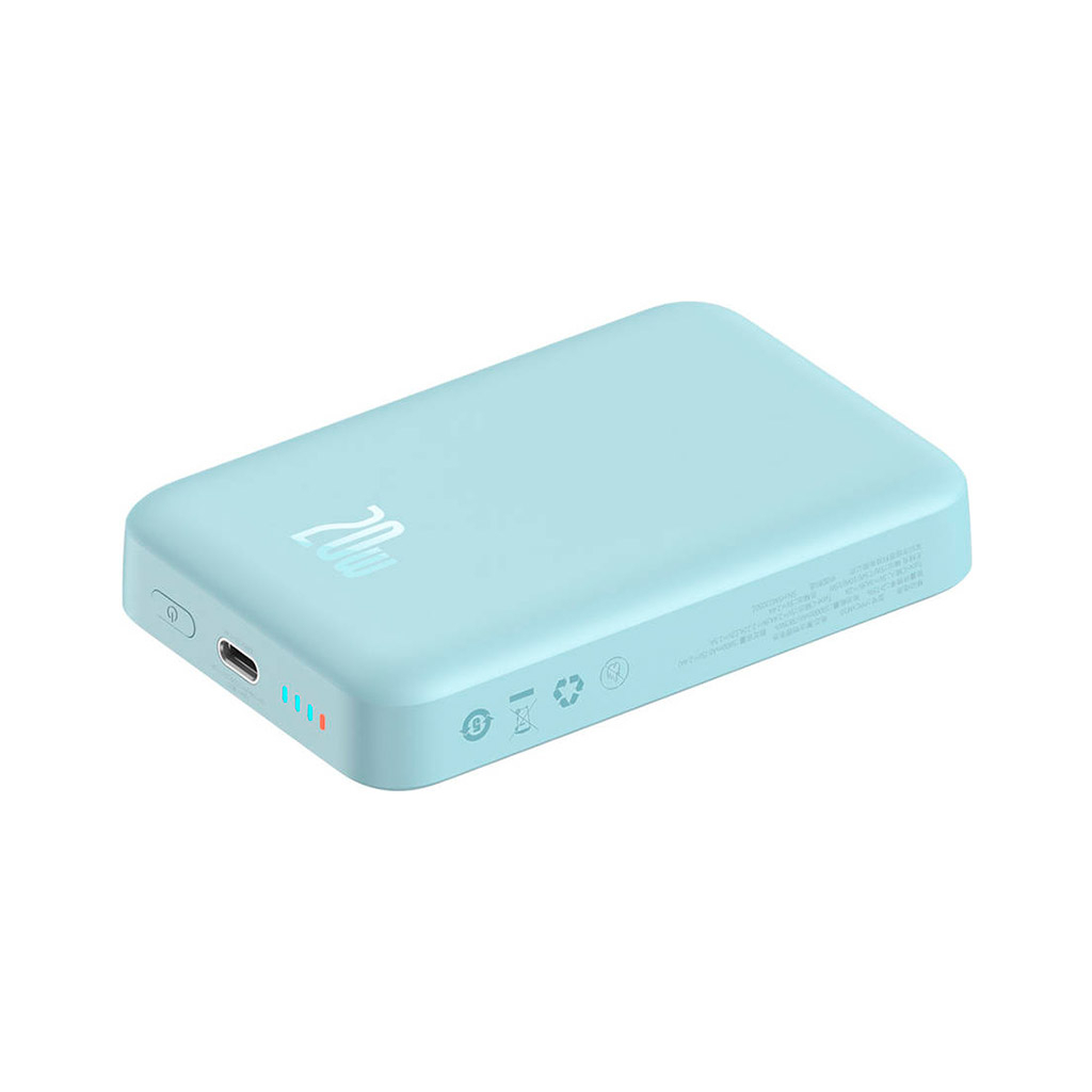 Батарея універсальна Baseus Wireless Magnetic Mini 10000mAh 20W, Blue (PPCX030003\PPCXM10) (P10022100312-00) - зображення 6