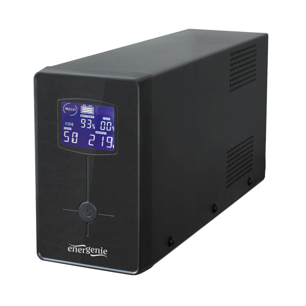 Пристрій безперебійного живлення EnerGenie EG-UPS-033 1200VA LCD (EG-UPS-033) - зображення 1