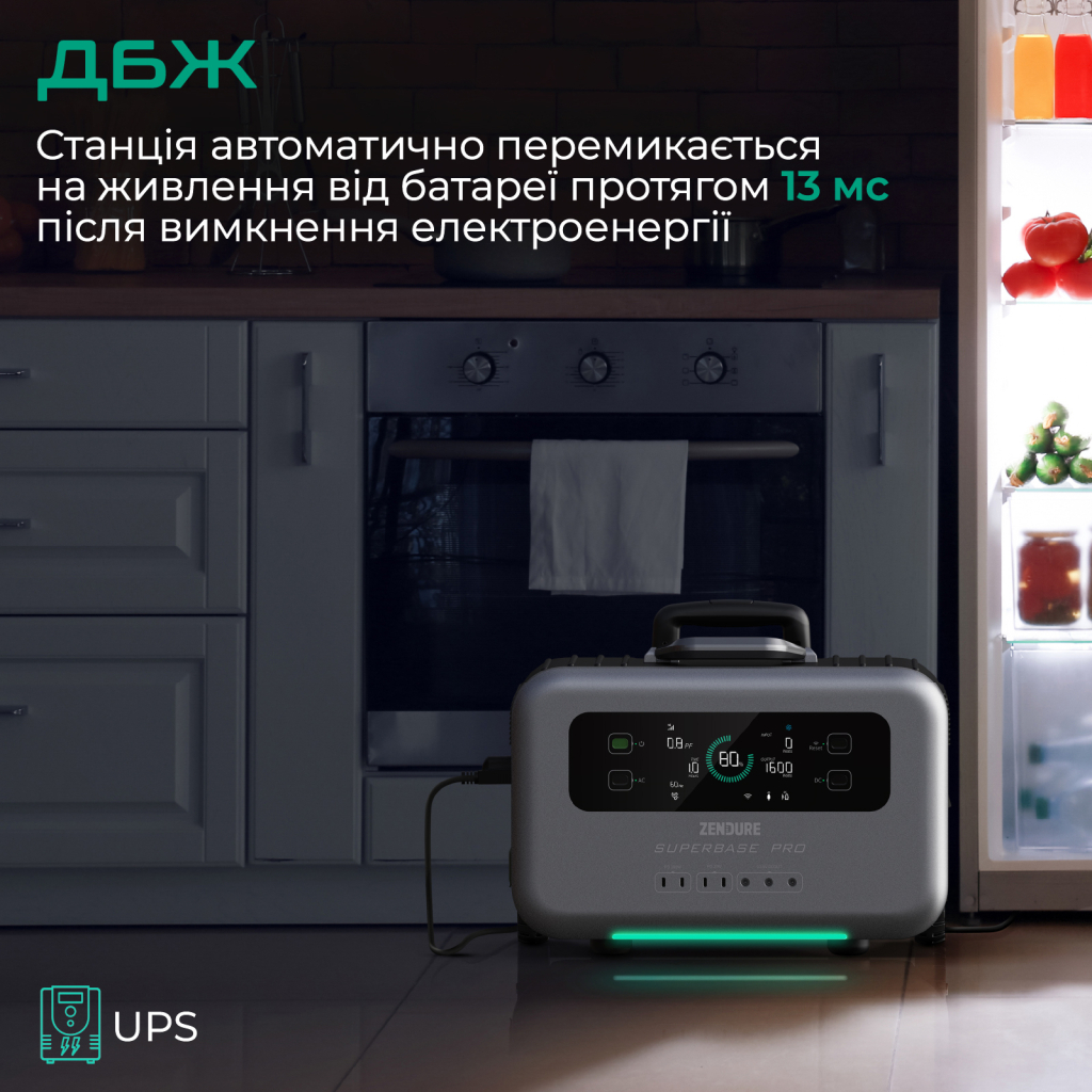 Зарядна станція Zendure SuperBase Pro 1500 Black (ZDSBP1500-BK-EU) - зображення 4