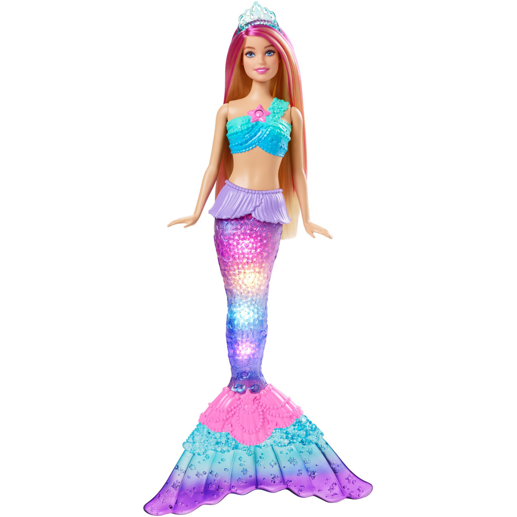 Лялька Barbie русалка Сяючий хвостик Дрімтопія (HDJ36) - зображення 1