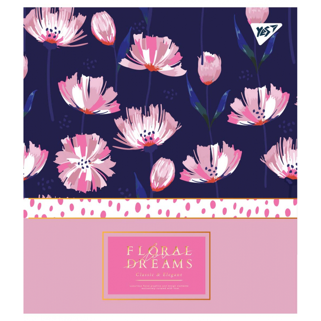 Зошит Yes А5 Floral Dreams 18 аркушів клітинка (765182) - зображення 4