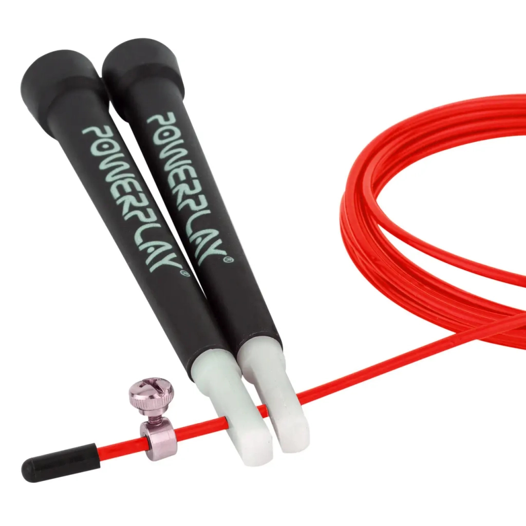 Скакалка PowerPlay 4202 швидкісна Червона (PP_4202_Red) - изображение 4