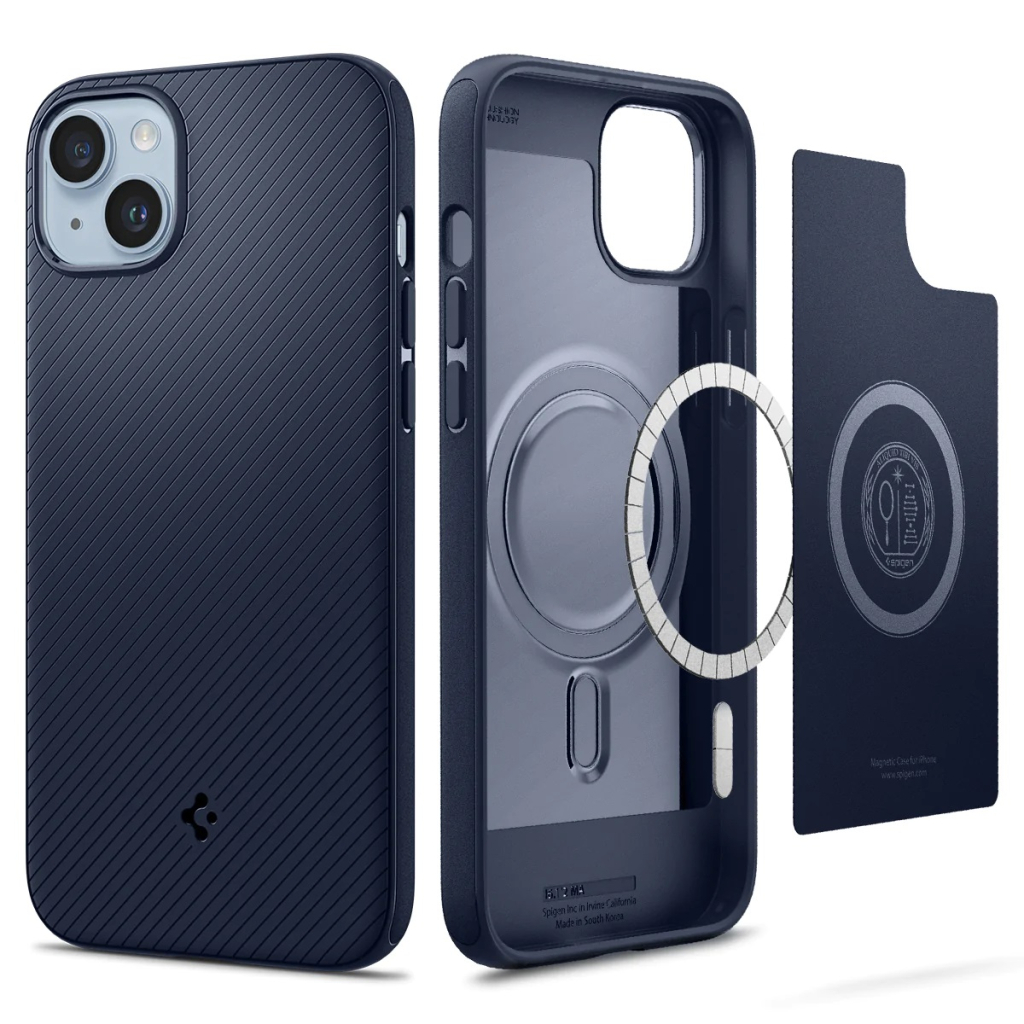 Чохол до мобільного телефона Spigen Apple Iphone 14 Mag Armor MagFit, Navy Blue (ACS05066) - зображення 5