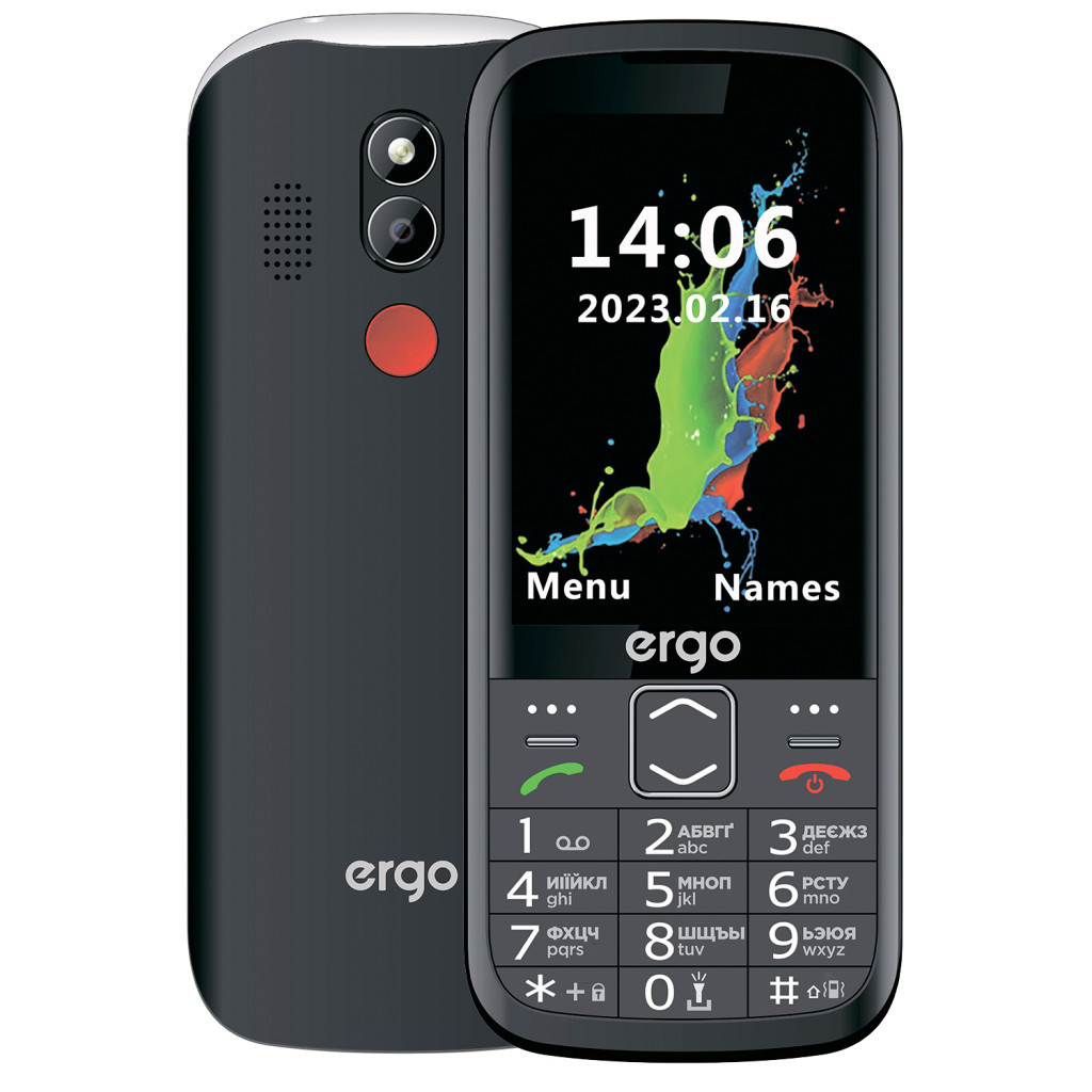 Мобільний телефон Ergo R351 Black - зображення 1