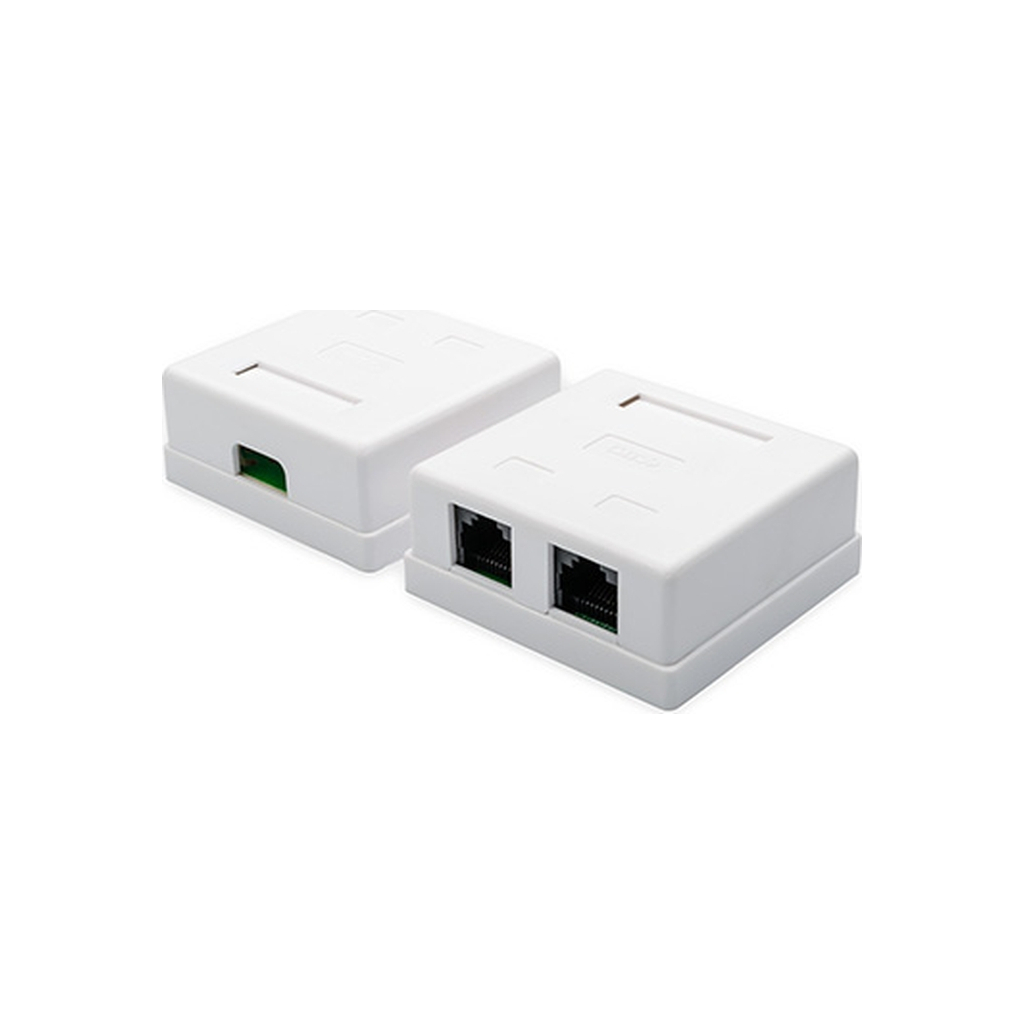 Комп'ютерна розетка Atcom RJ45 x2 UTP 5e (15254) - зображення 1