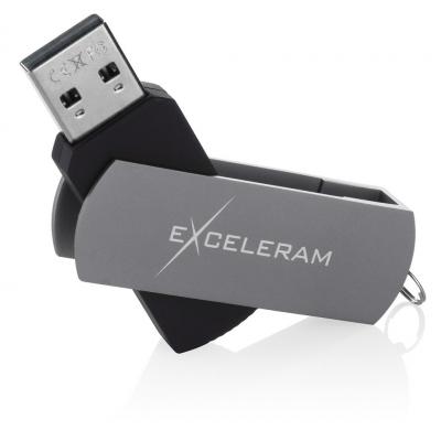 USB флеш накопичувач eXceleram 8GB P2 Series Gray/Black USB 2.0 (EXP2U2GB08) - зображення 3