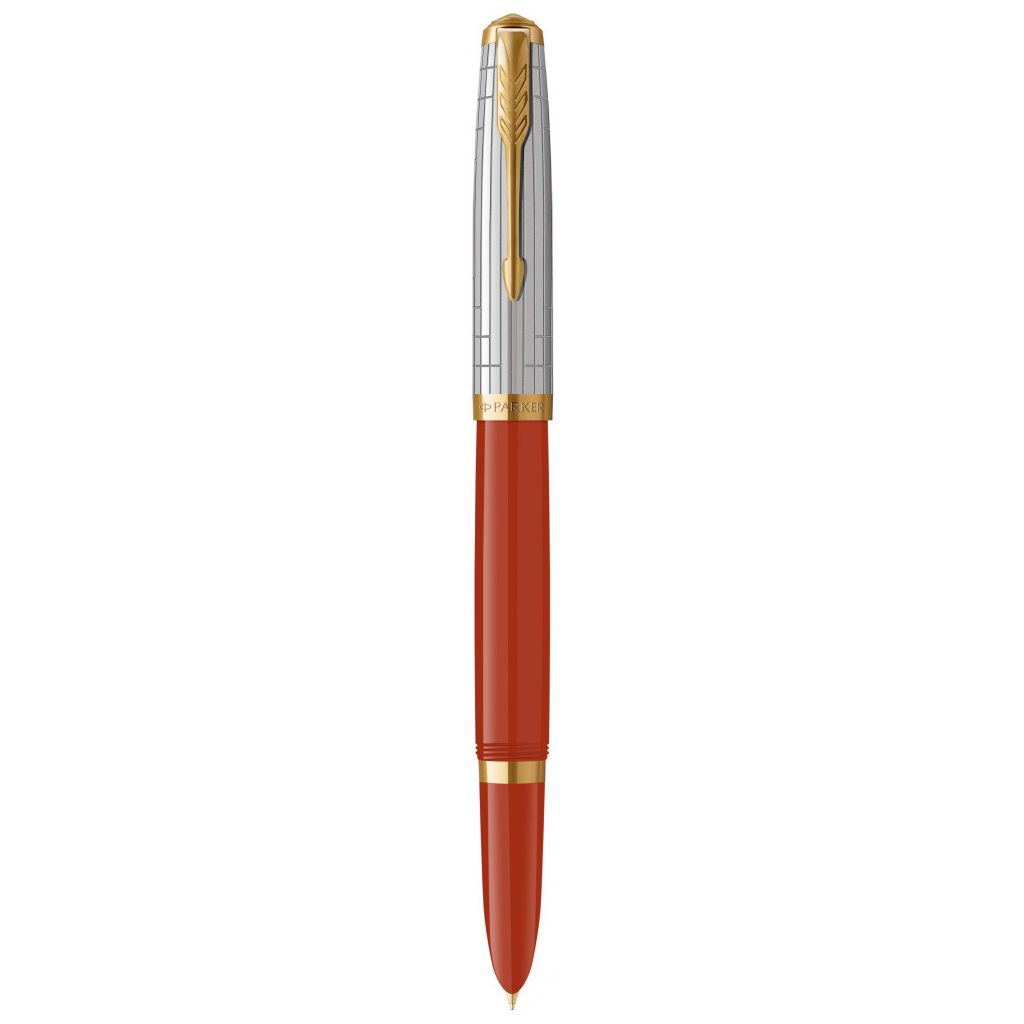 Ручка пір'яна Parker PARKER 51 Premium Rage Red GT  FP F (56 211) - зображення 1