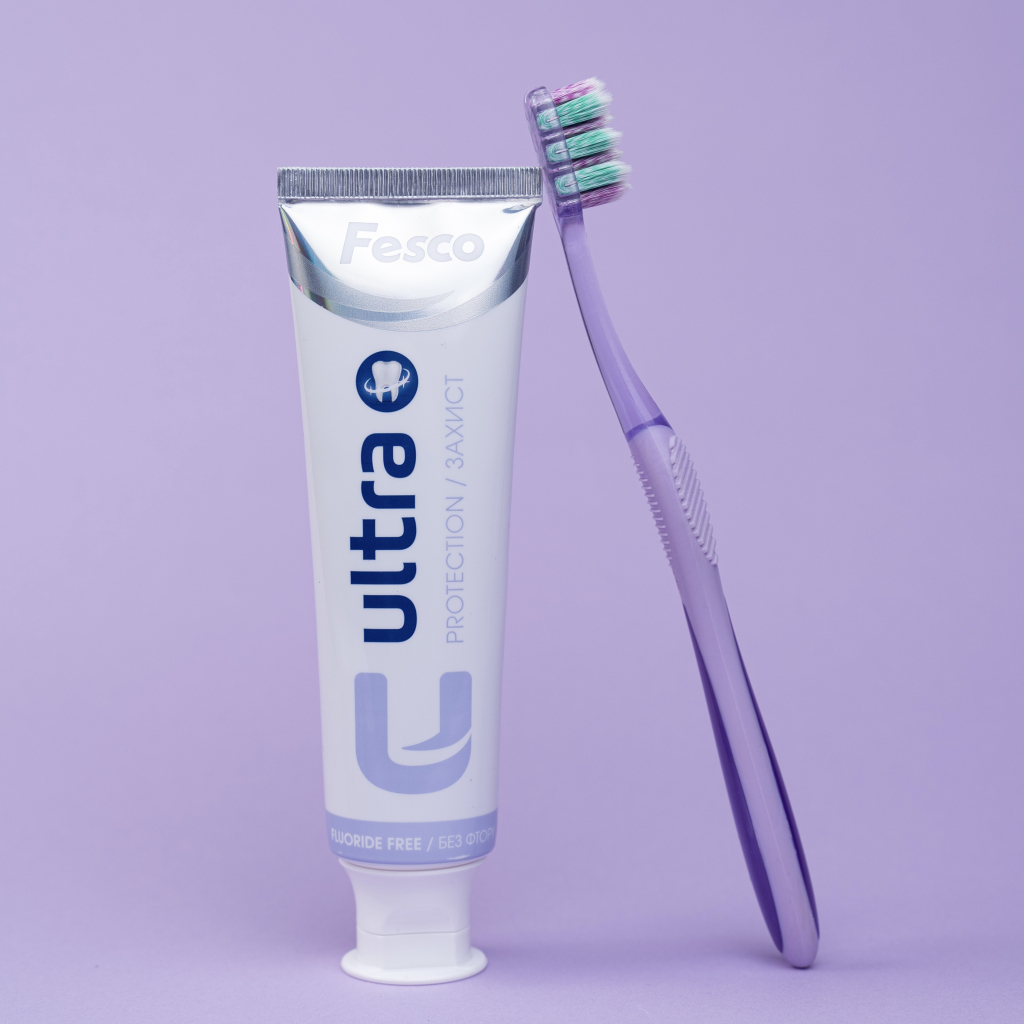 Зубна паста Fesco Ultra Protection Комплексний захист 100 мл (4820204701956) - зображення 5