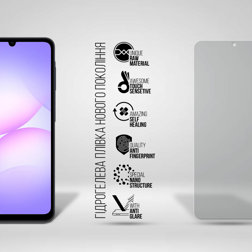 Плівка захисна Armorstandart hydrogel Matte Samsung A07 4G (ARM86497) - зображення 2