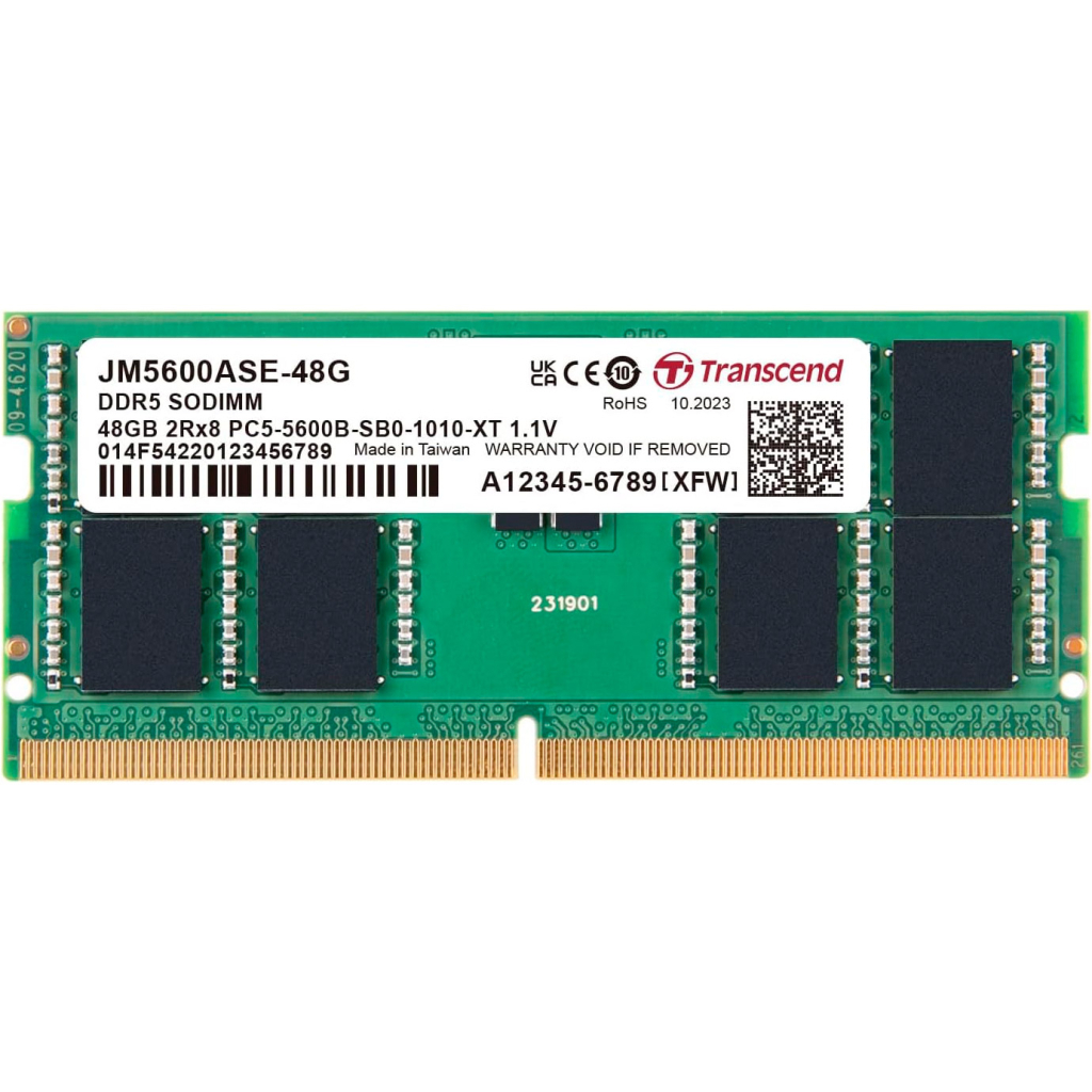 Модуль пам'яті для ноутбука SoDIMM DDR5 48GB 5600 MHz Transcend (JM5600ASE-48G) - зображення 1
