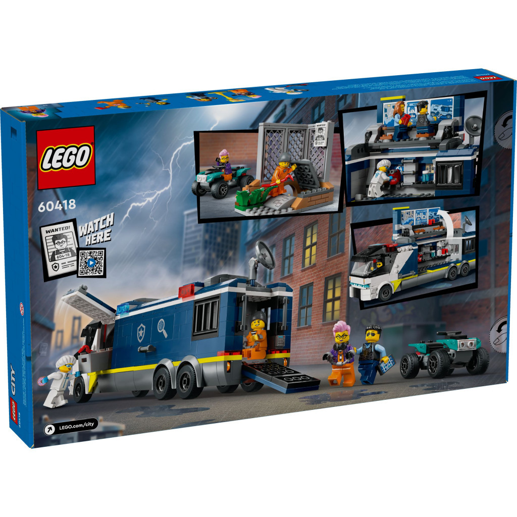 Конструктор LEGO City Пересувна поліцейська криміналістична лабораторія 674 деталей (60418) - зображення 8