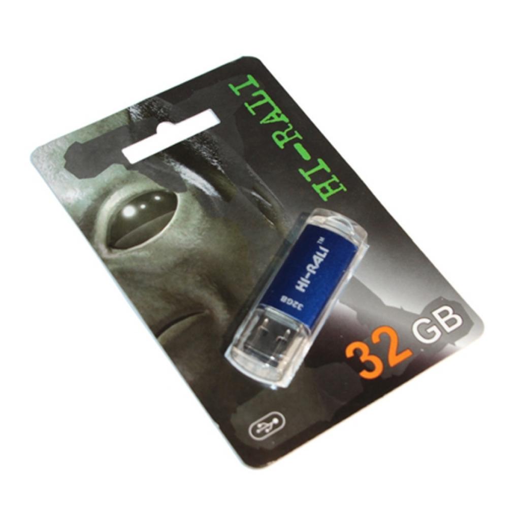 USB флеш накопичувач Hi-Rali 32GB Rocket Series Blue USB 2.0 (HI-32GBVCBL) - зображення 1