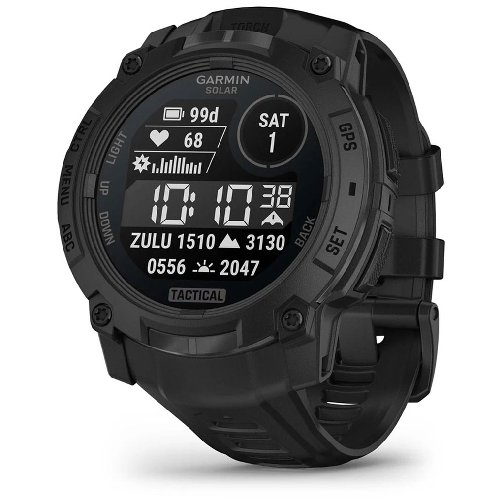 Смарт-годинник Garmin Instinct 3, Tactical, Solar, 50mm, Black,GPS смарт-годинник (010-02935-50) - изображение 1