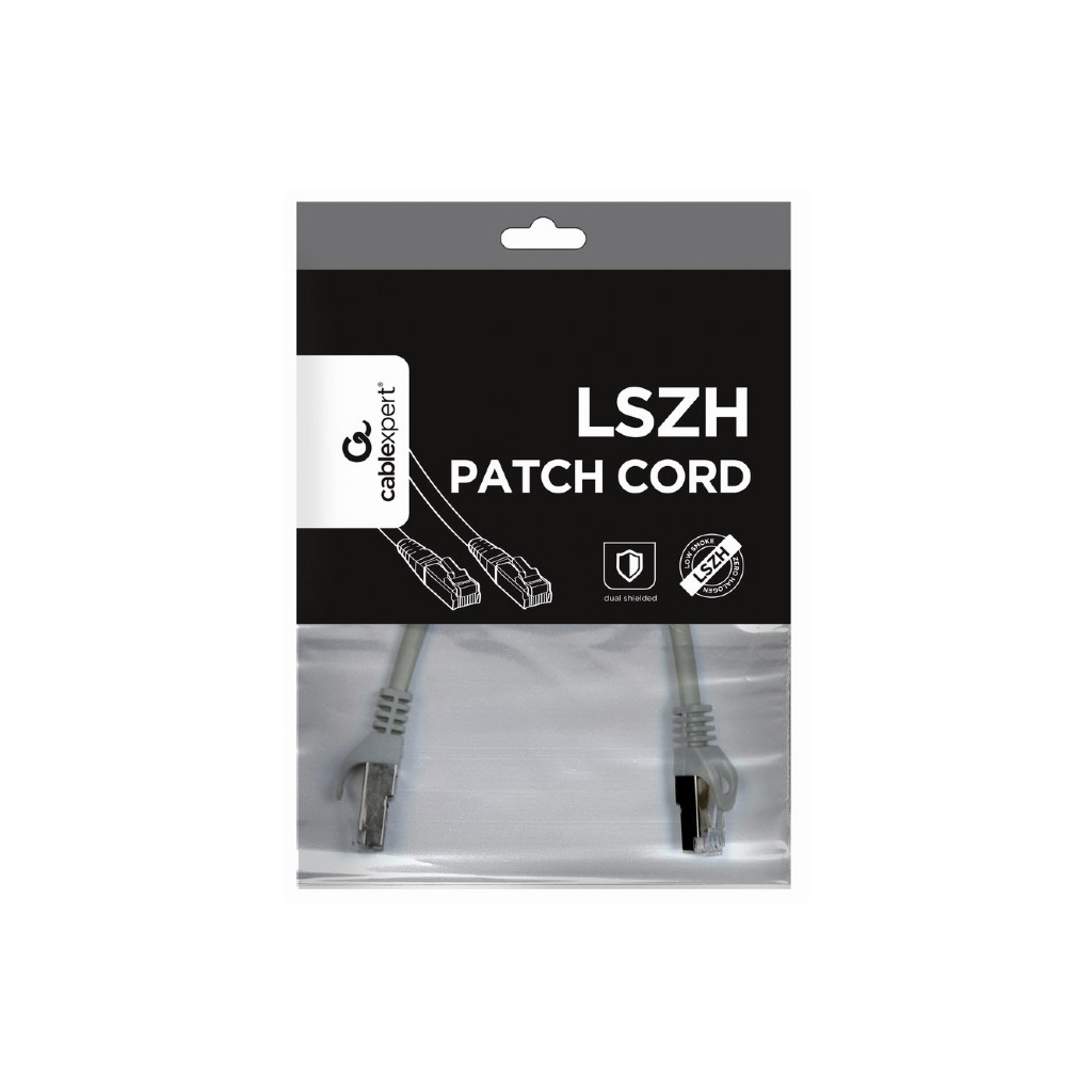 Патч-корд Cablexpert 1.5м S/FTP Cat 6A CU LSZH grey (PP6A-LSZHCU-1.5M) - зображення 4