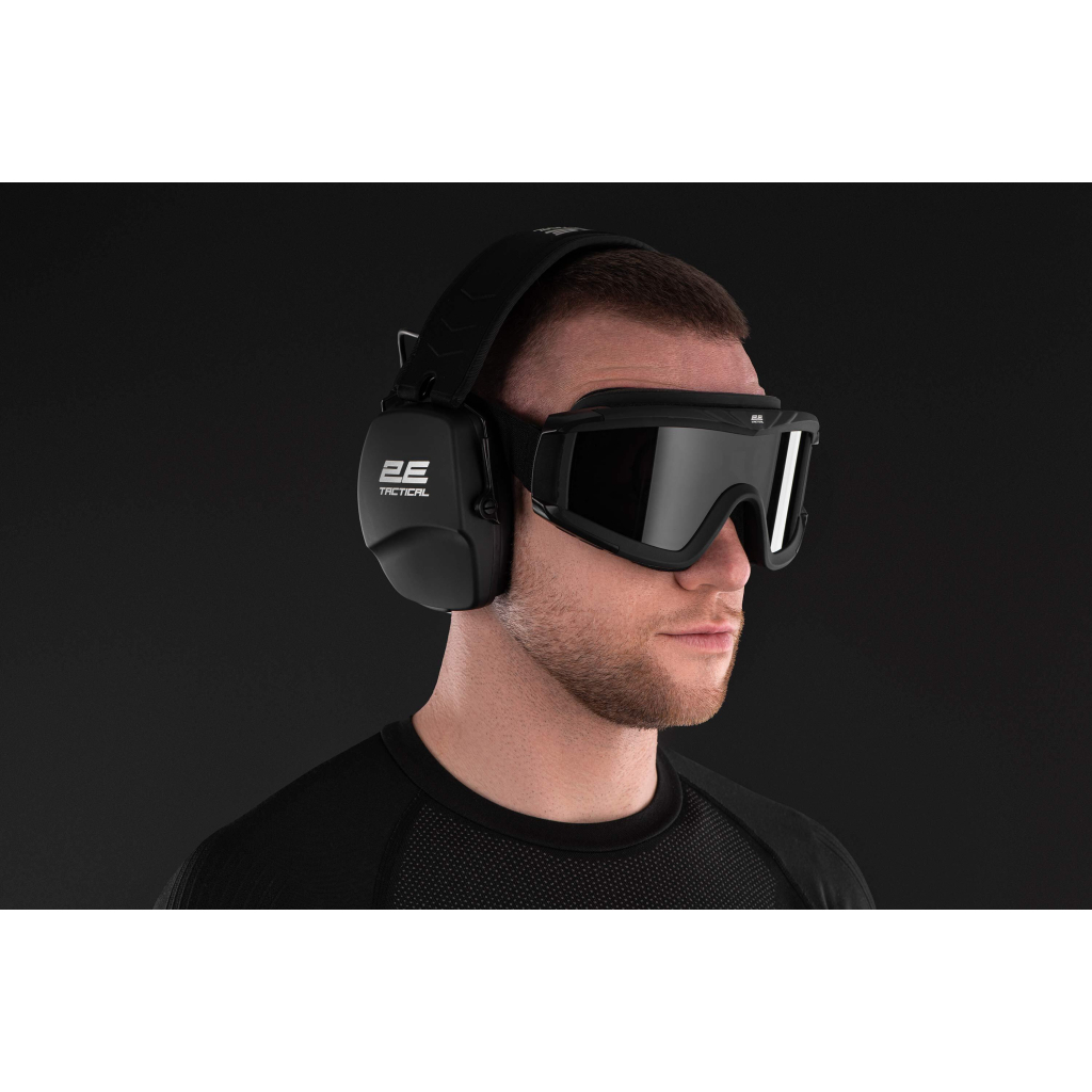 Навушники для стрільби 2E Defence NRR 25 dB пасивні Black (2E-TPE016BK) - изображение 5