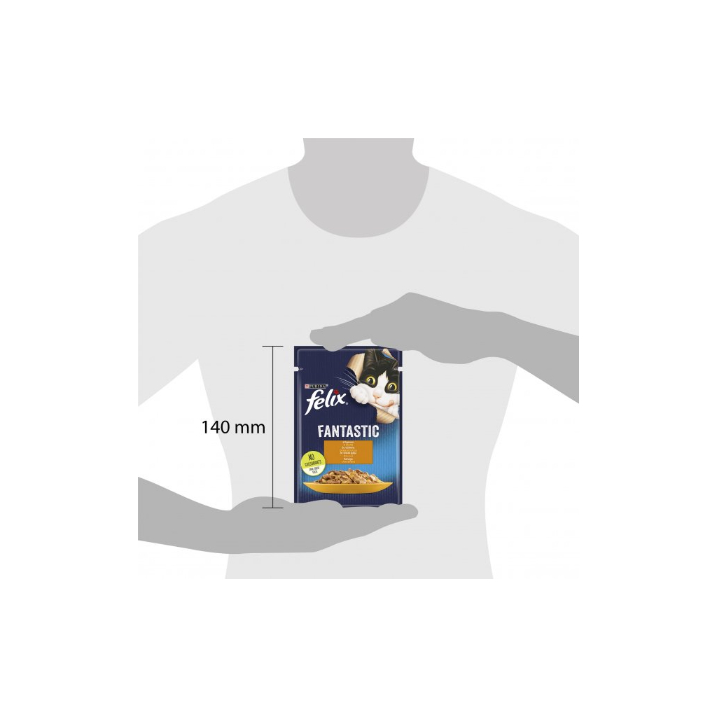 Вологий корм для кішок Purina Felix Fantastic з куркою в желе 85 г (7613039788097) - зображення 3